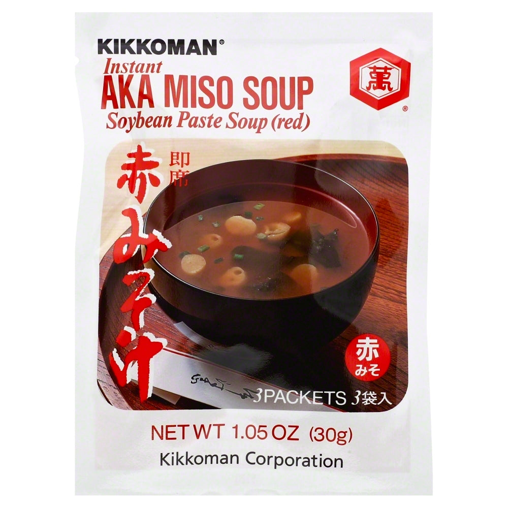 Kikkoman White Instant AKA Miso Soup - Case of 12 - 1.05 oz