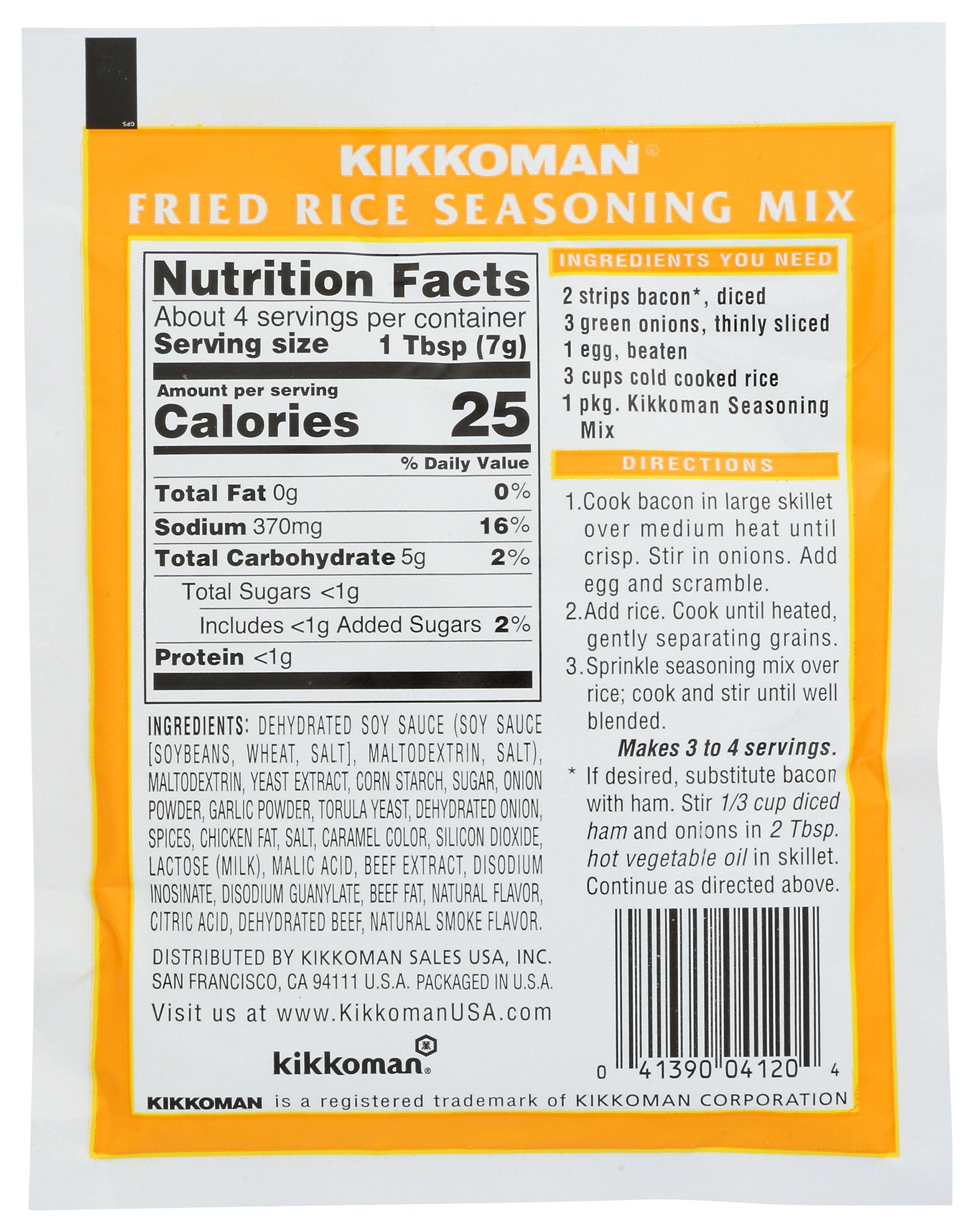 KIKKOMAN MIX SSNNG FRIED RICE - Case of 12