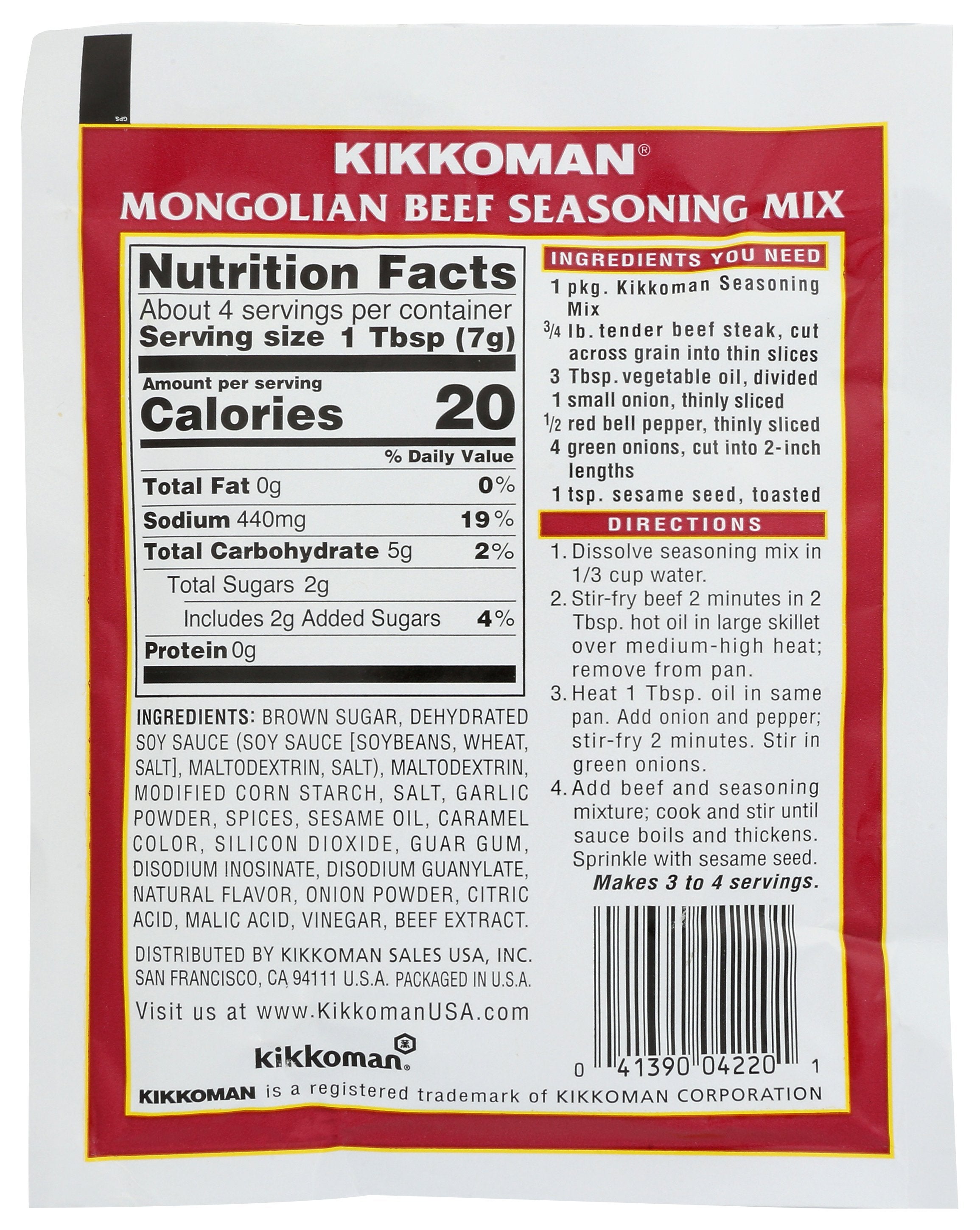 KIKKOMAN MIX SSNNG MONGOLIAN BEEF - Case of 12
