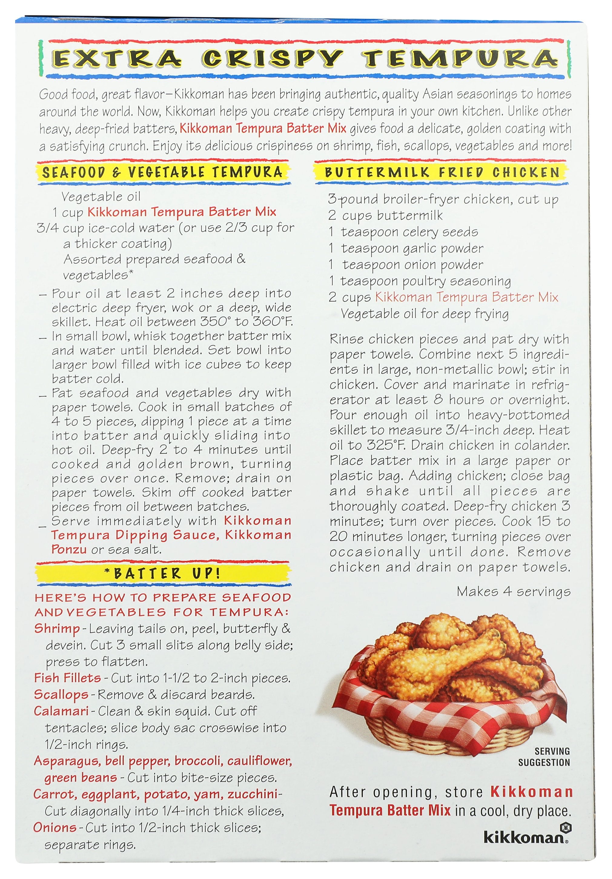 KIKKOMAN MIX TEMPURA BATTER - Case of 12