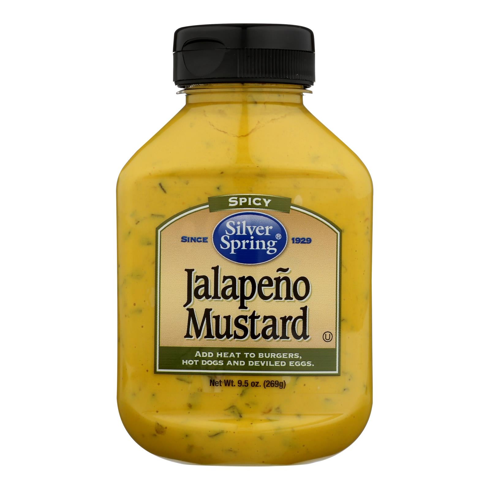 Silver Spring Squeeze - Mustard - Jalapeno - Case of 9 - 9.5 oz