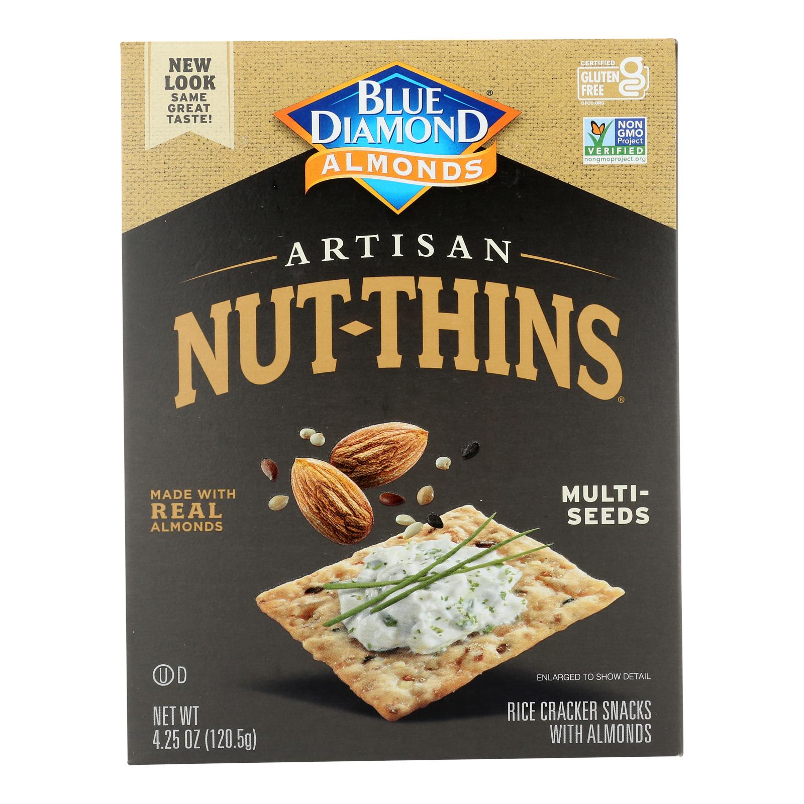 Blue Diamond - Artesion Nut Thins - Multi Seed - Case Of 12 - 4.25 Oz.
