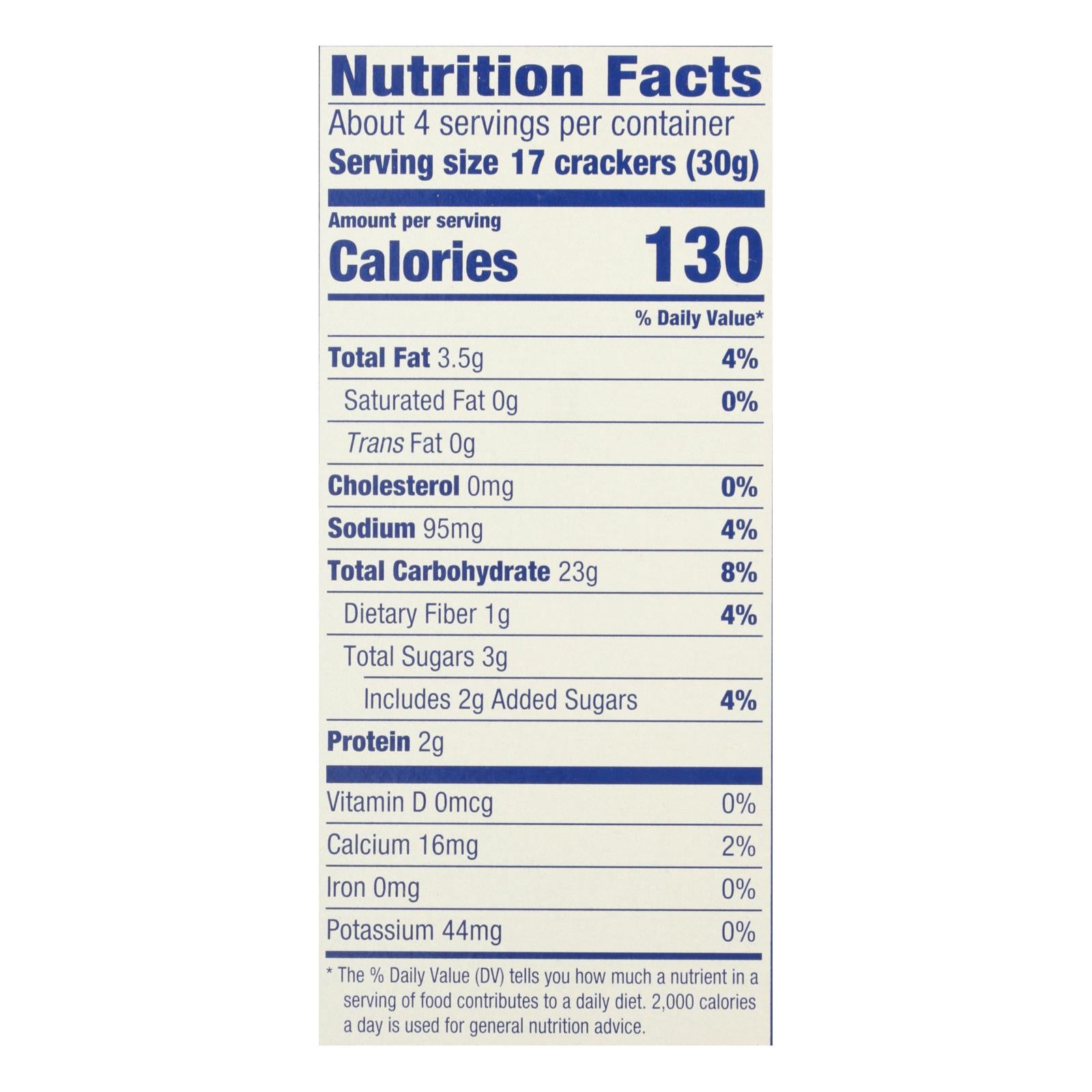 Blue Diamond - Nut Thin Crackers - Honey Cinnamon - Case of 12 - 4.25 oz.
