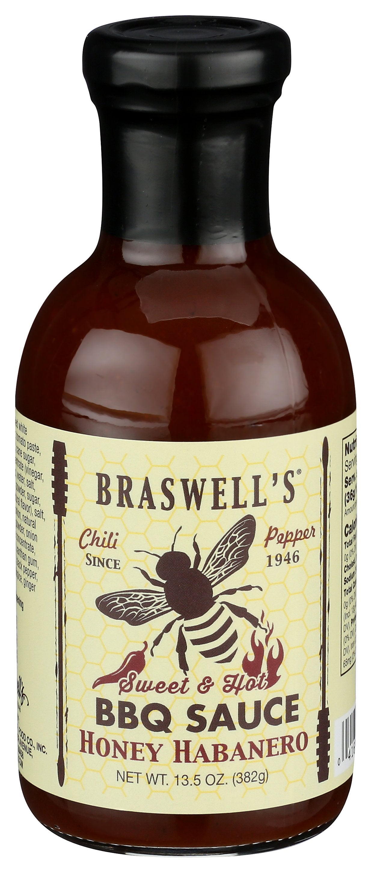 BRASWELL SAUCE BBQ HONEY HABANERO - Case of 6