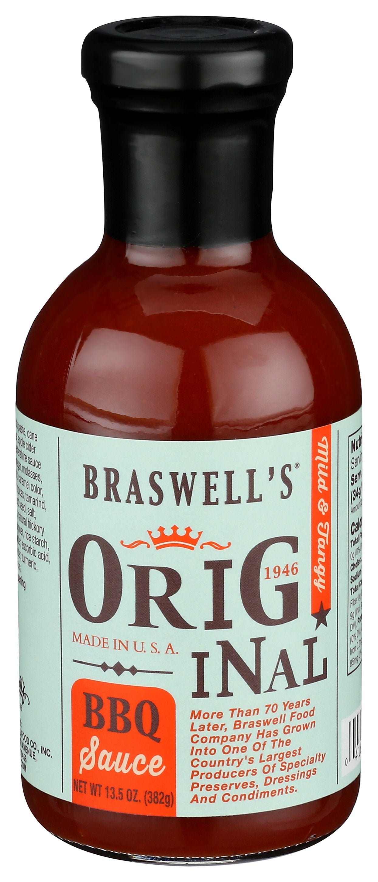 BRASWELL SAUCE BBQ ORIGINAL - Case of 6