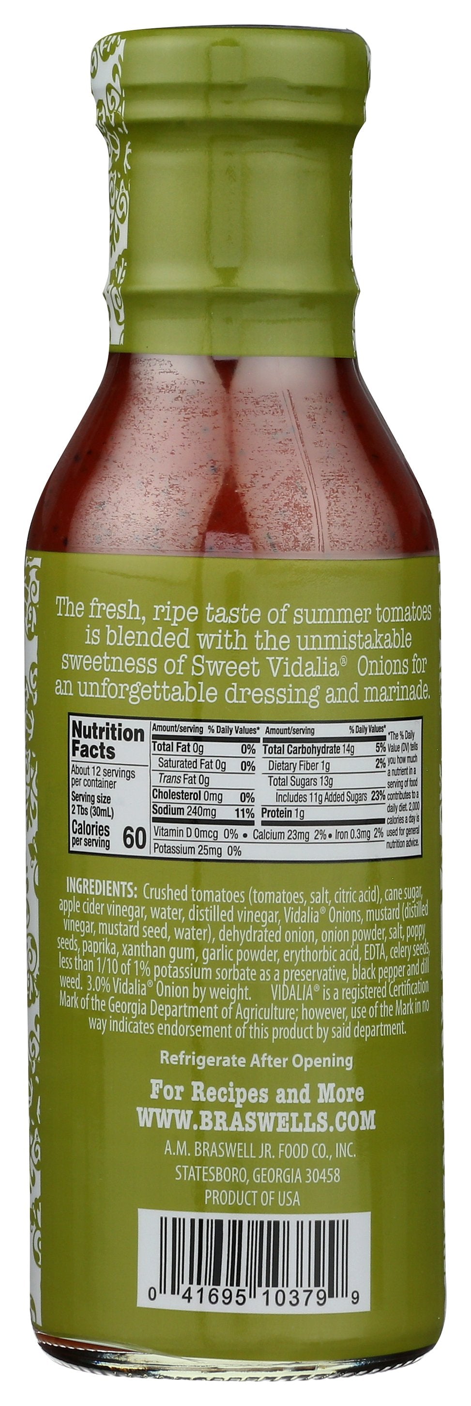 BRASWELL DRSSNG VIDALIA TMO SUMMER - Case of 6