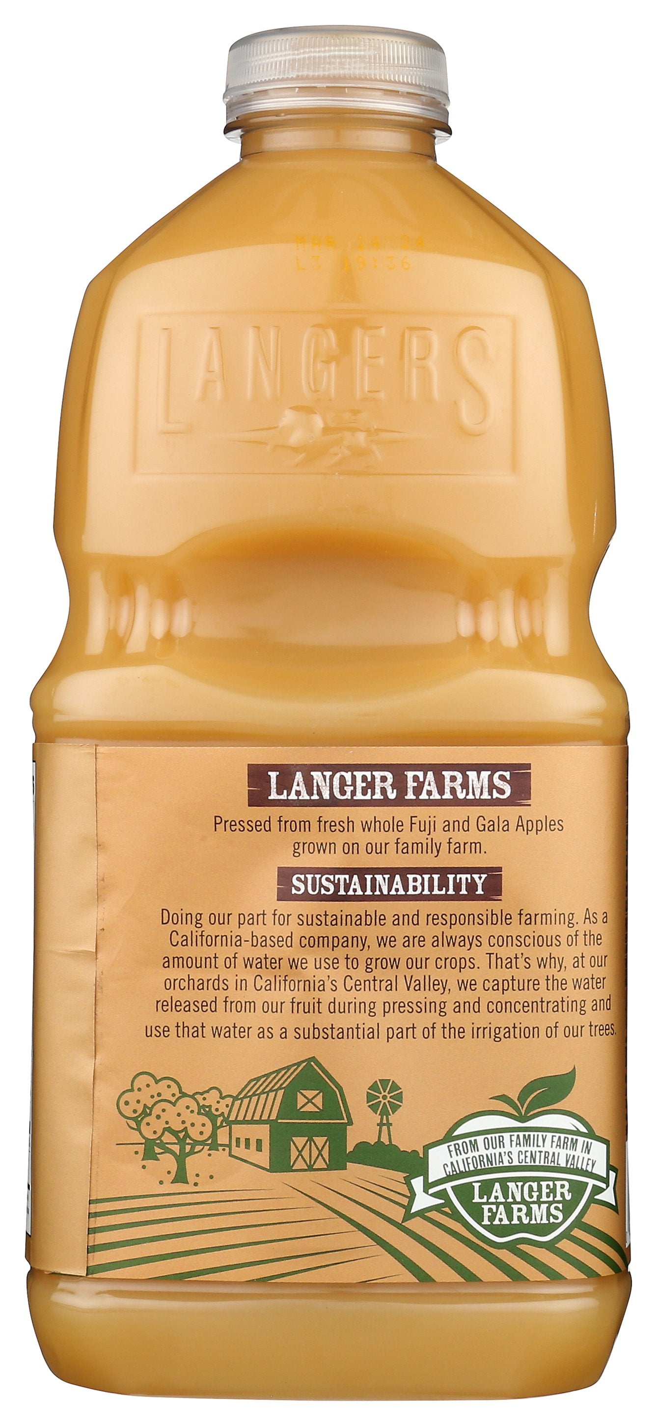 LANGERS JUICE APPLE CIDER UNFILT - Case of 8