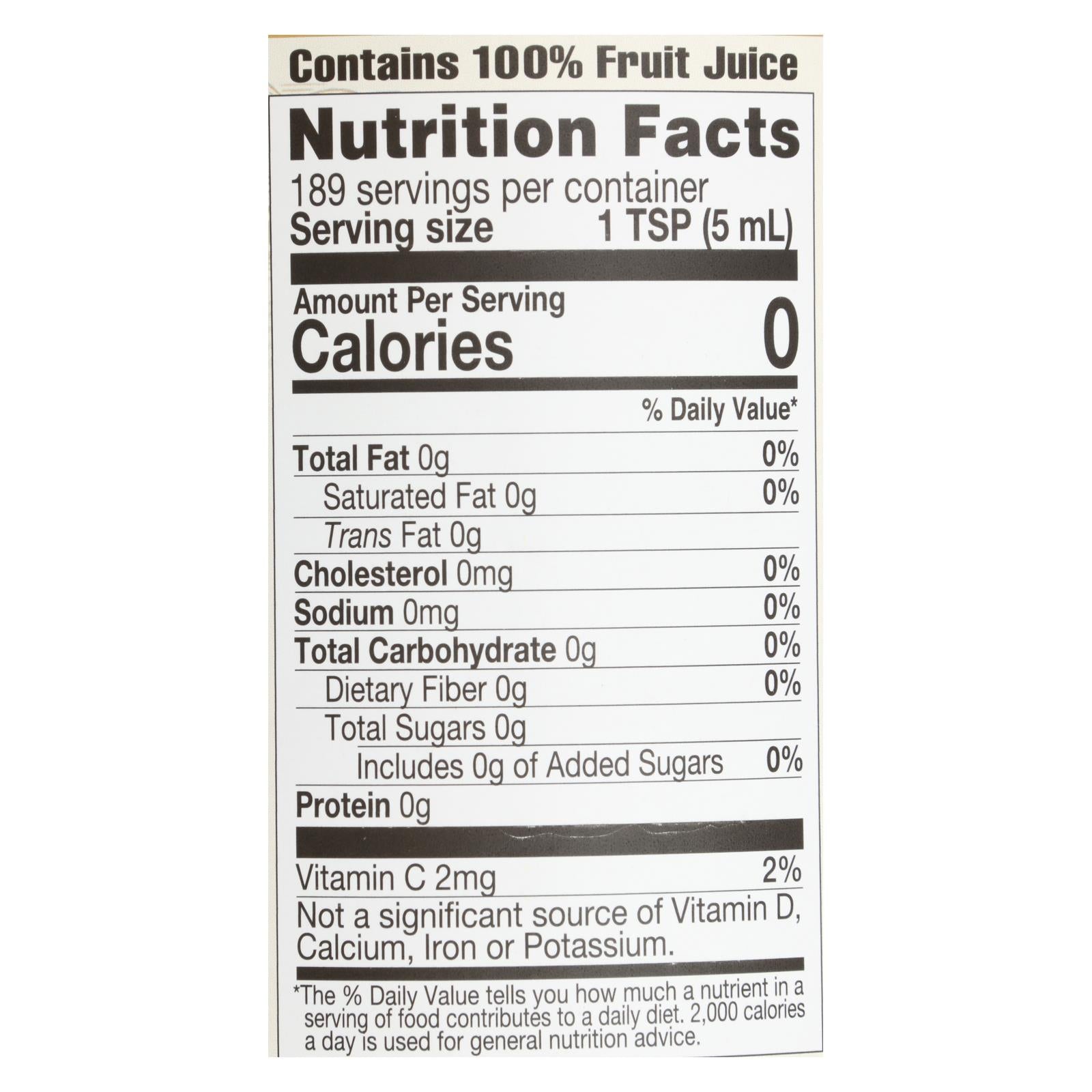 Lakewood - Organic Juice - Pure Lemon - Case of 6 - 32 fl oz.