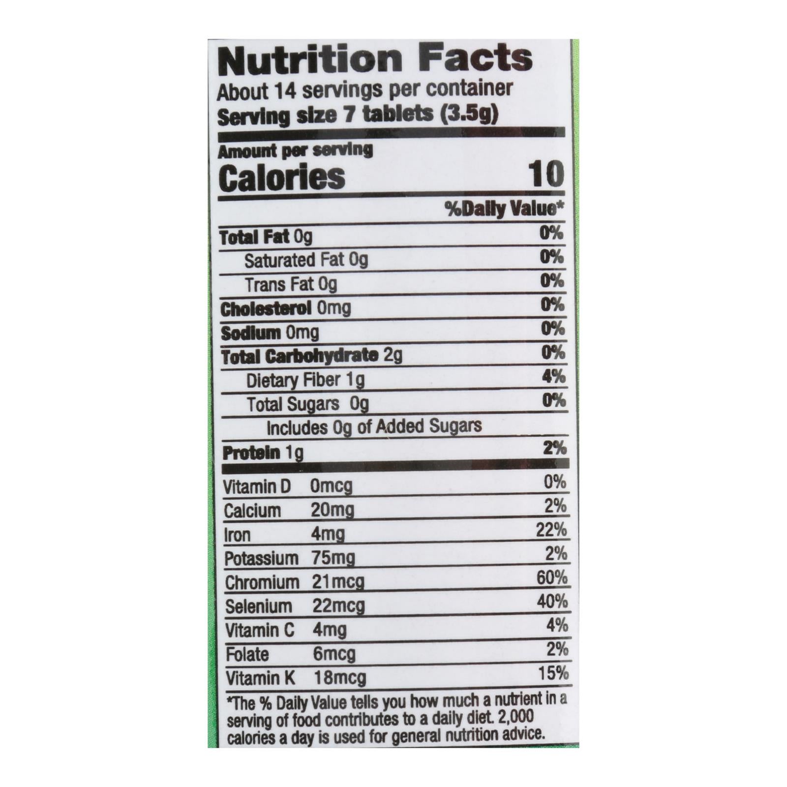 Pines International Organic Wheat Grass - 500 Mg - 100 Tablets