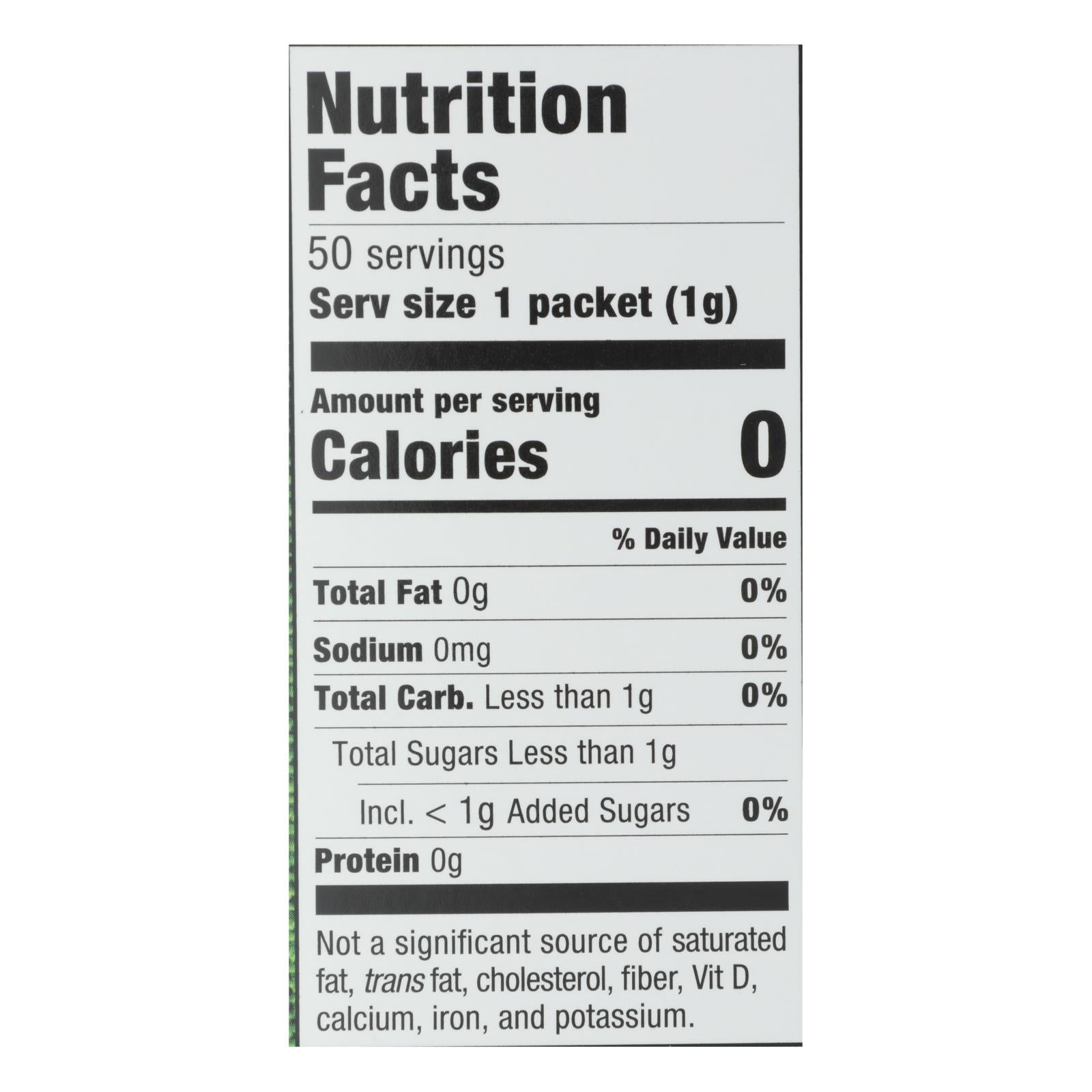 Stevia In The Raw Sweetener - Packets - Case Of 12 - 50 Count