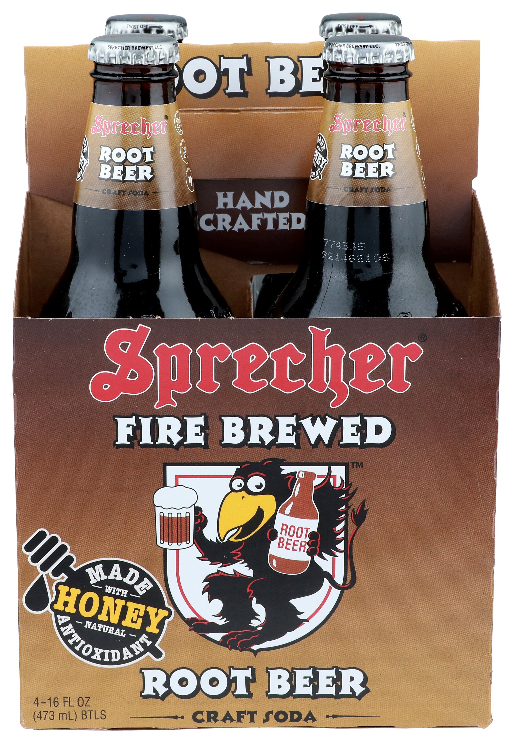 SPRECHER SODA ROOT BEER 4PK - Case of 6