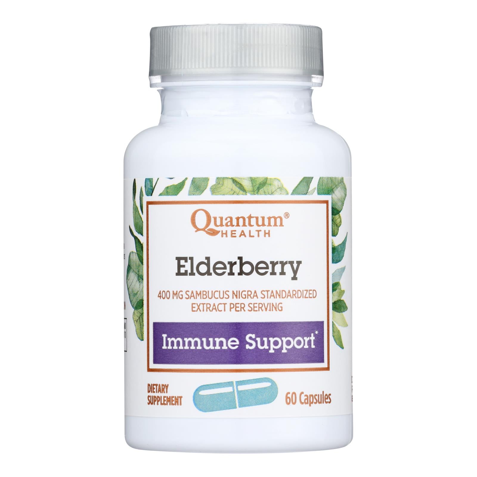 Quantum Elderberry Immune Defense Extract - 400 Mg - 60 Capsules