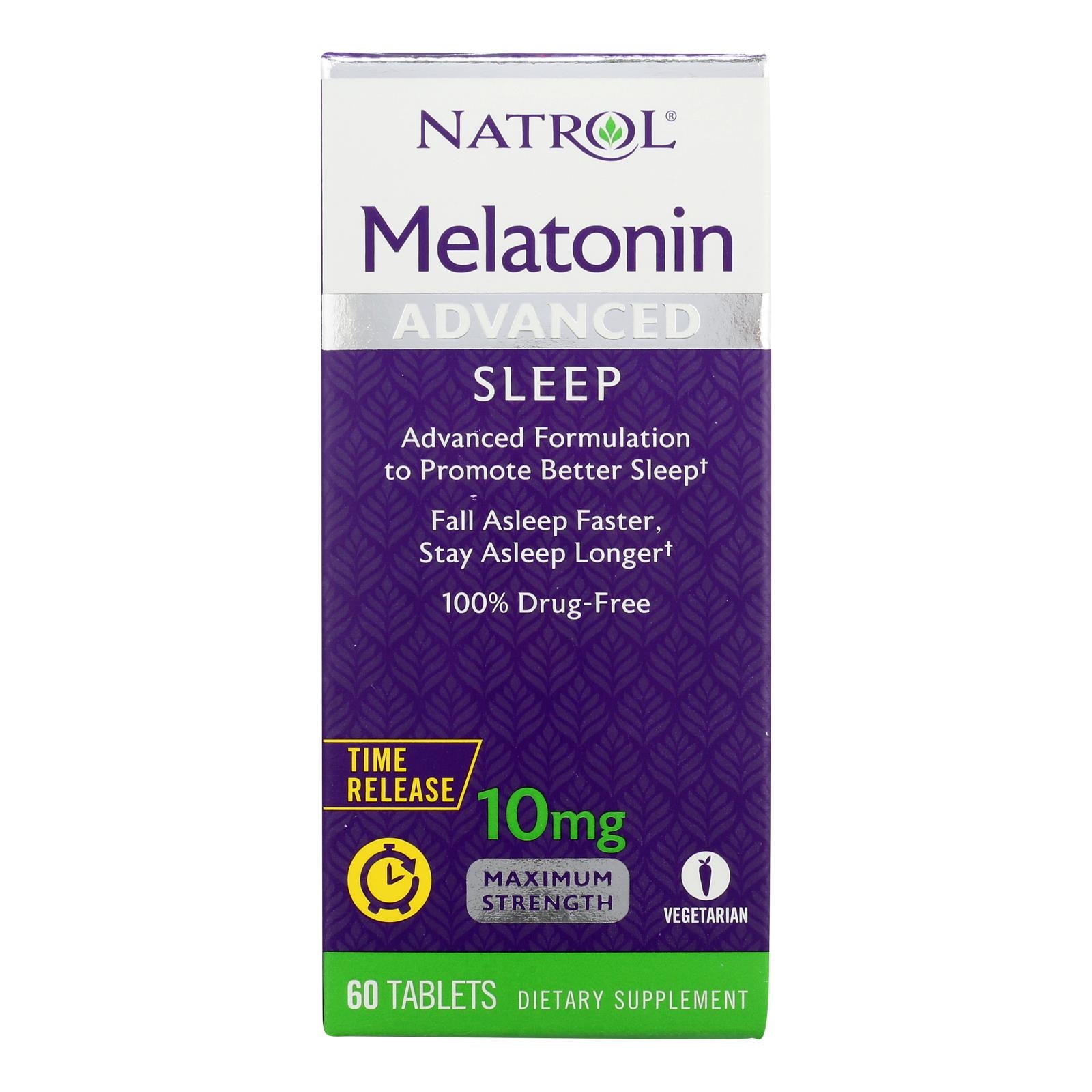 Natrol Advanced Sleep Melatonin - 10 Mg - 60 Tablets
