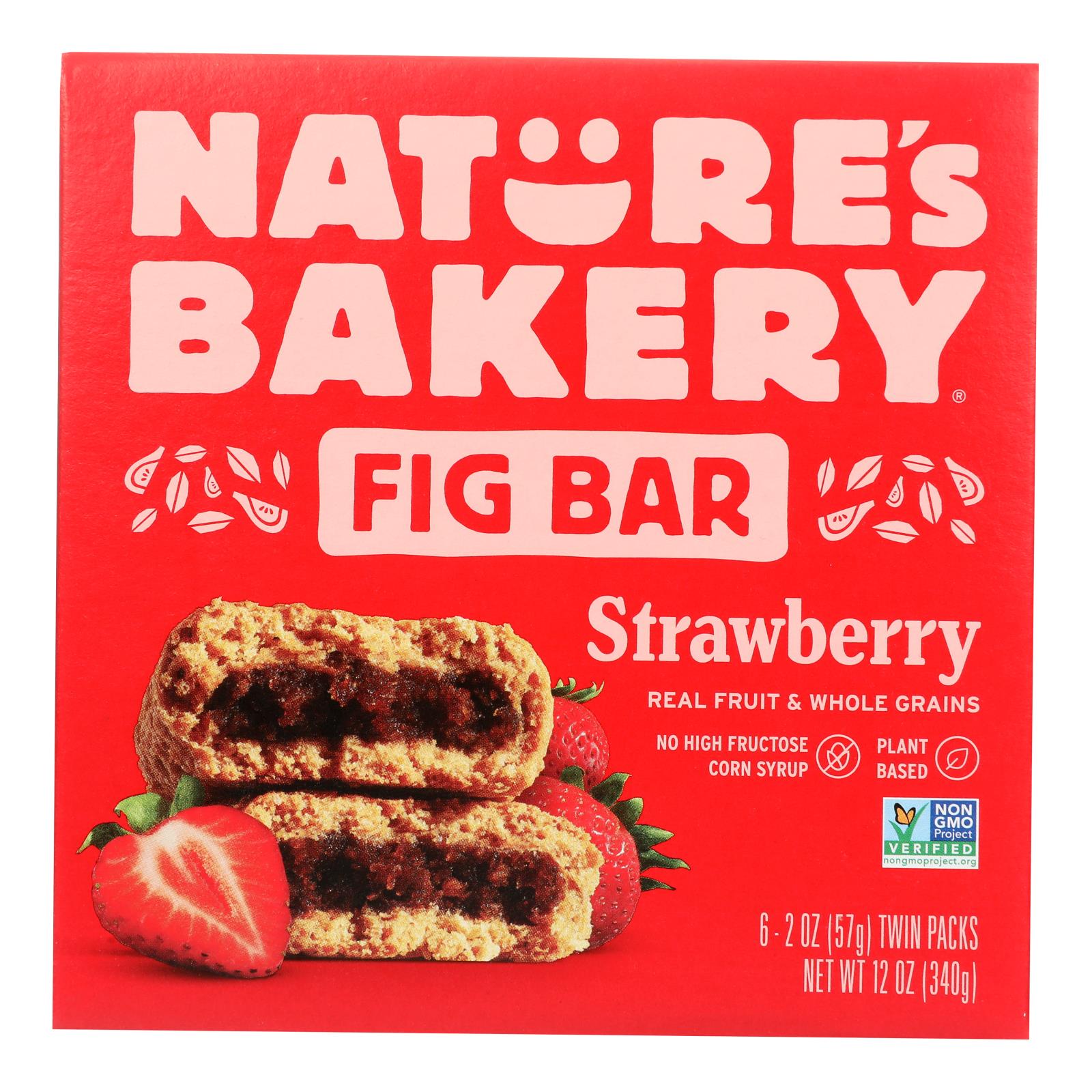 Nature's Bakery Strawberry Fig Bars, Whole Wheat, 6-Pack