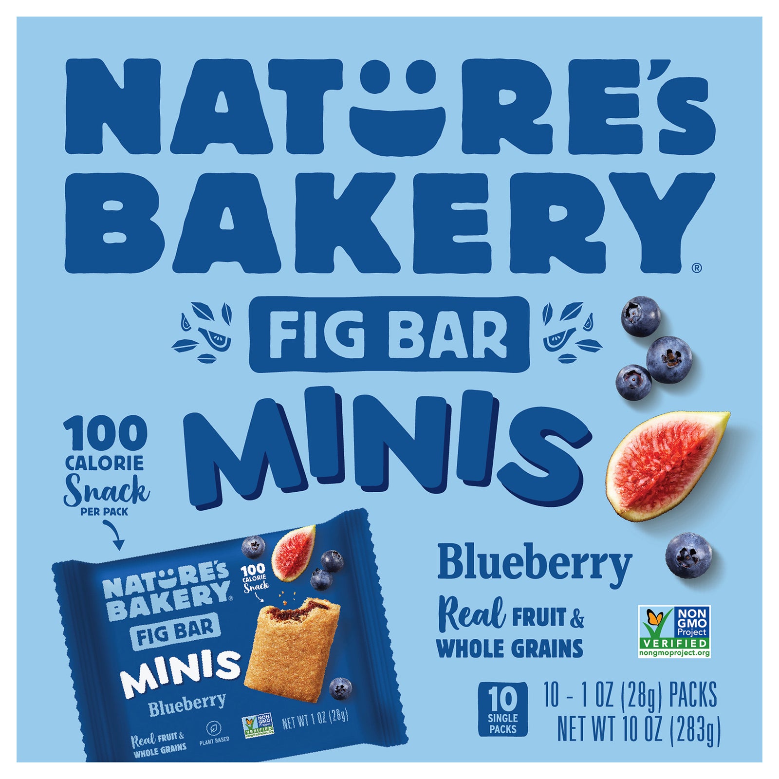 Nature's Bakery - Fig Bar Blueberry Mini - CS of 6-10 OZ