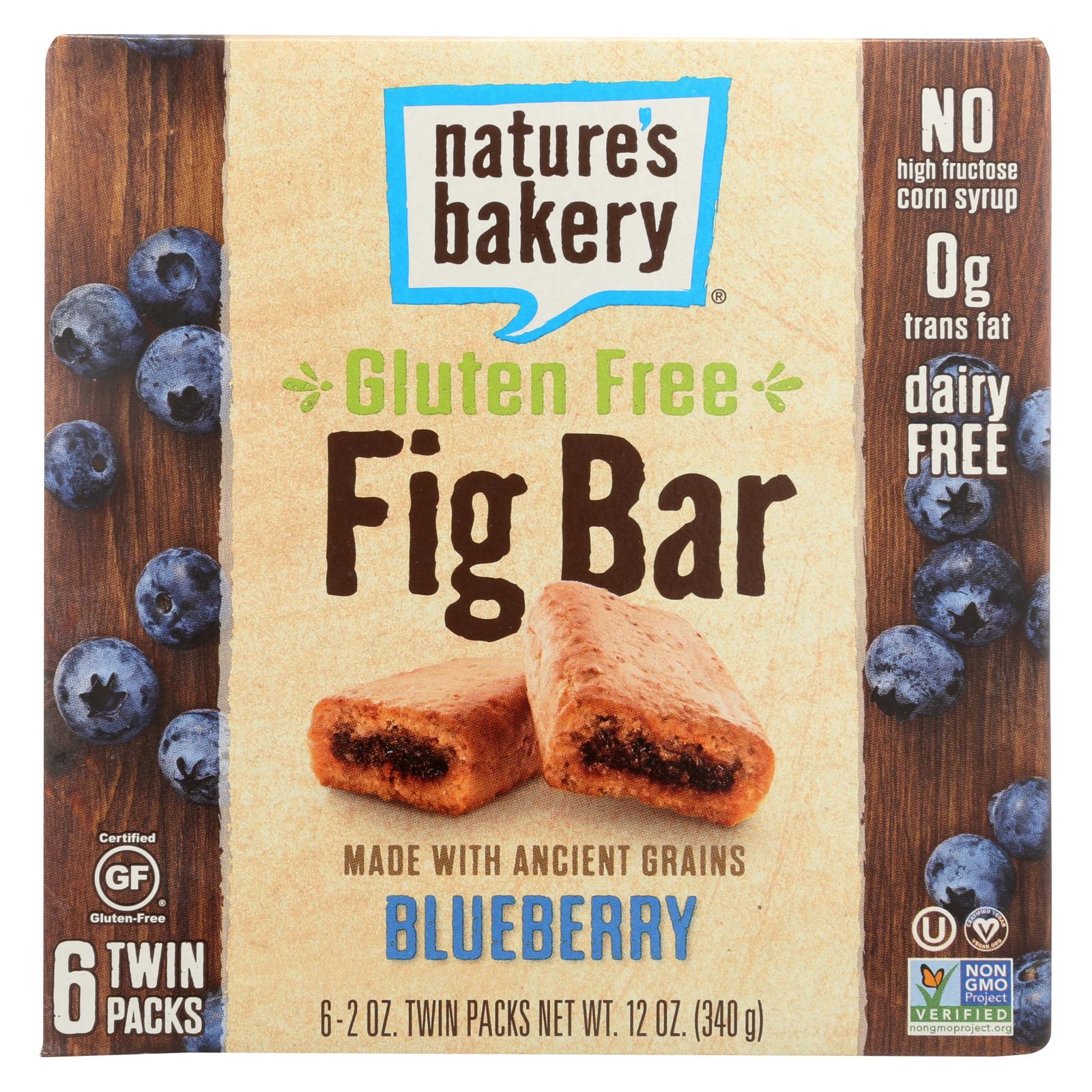 Nature's Bakery Blueberry Fig Bar - Gluten Free - 6 Pack