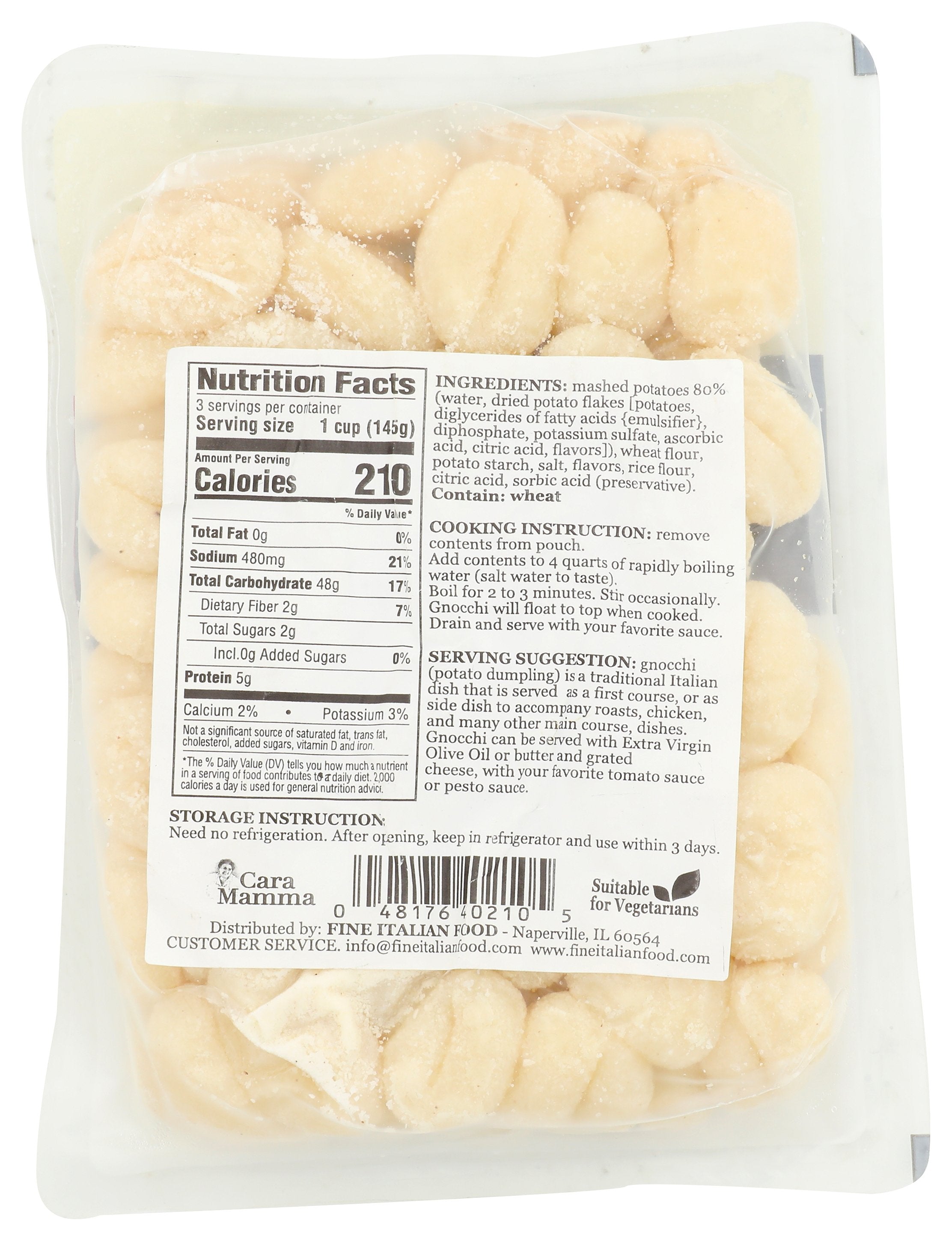 MANTOVA PASTA GNOCCHI PTO - Case of 12