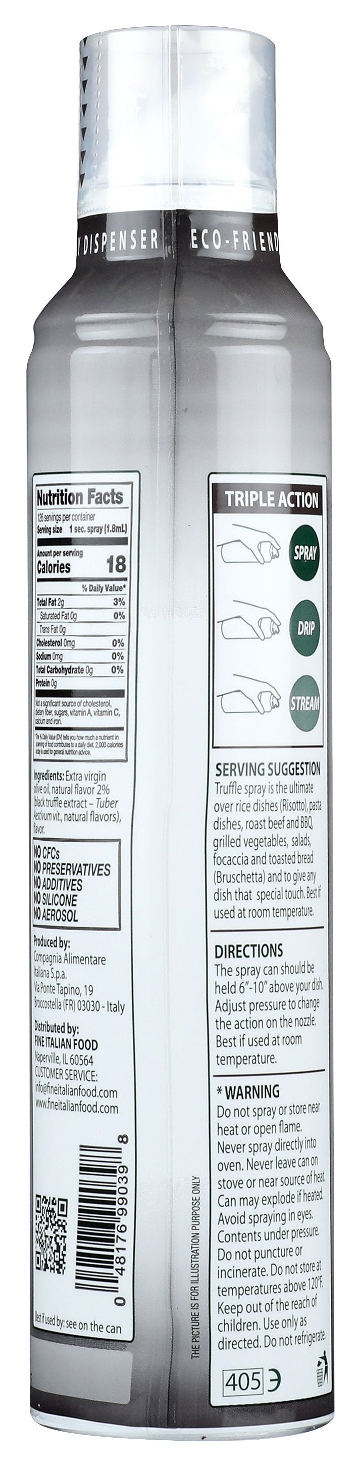 MANTOVA OIL SPRAY EVOO TRUFFLE - Case of 6