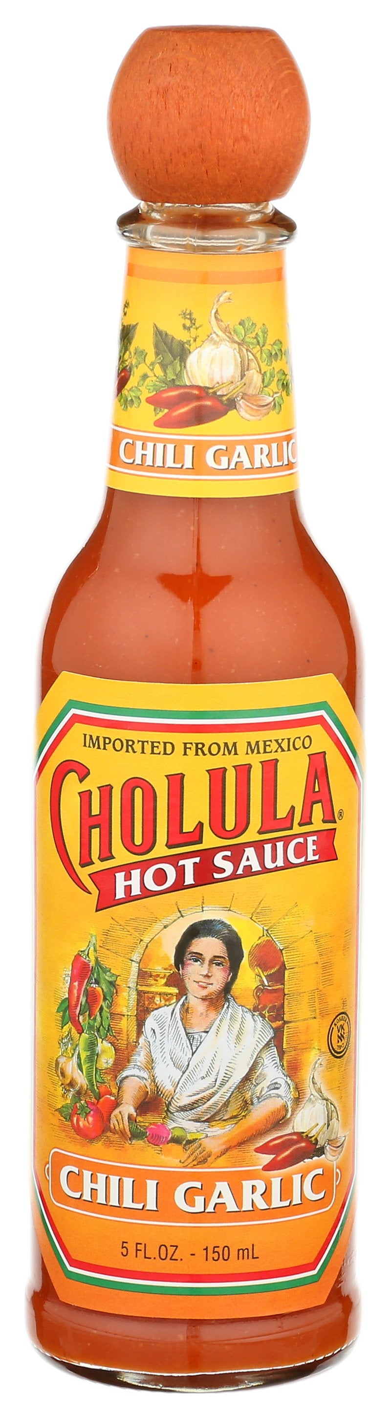 CHOLULA SAUCE HOT CHILI GARLIC - Case of 6