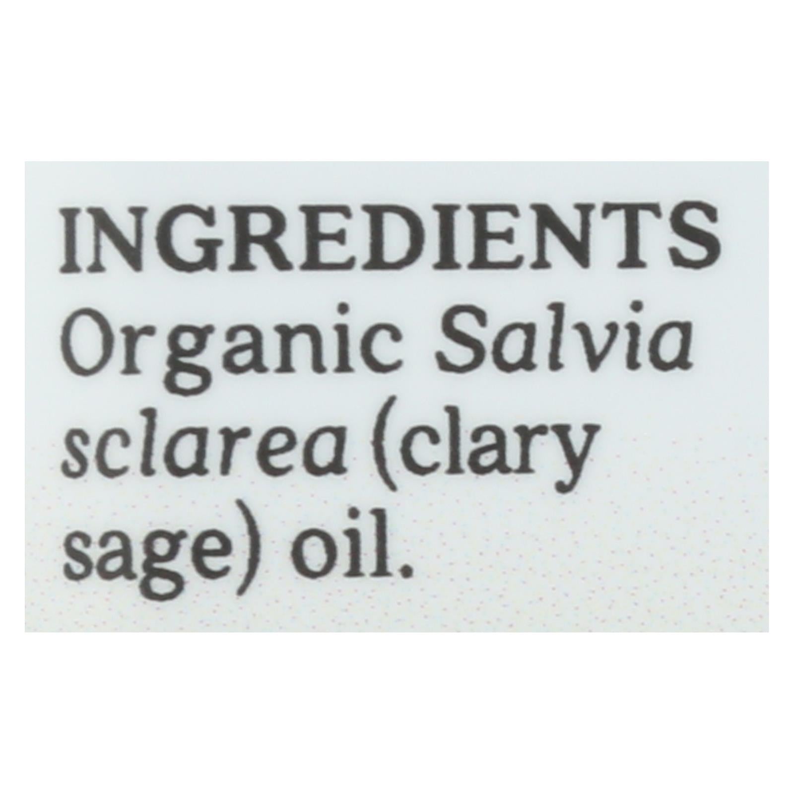 Aura Cacia - Organic Essential Oil - Clary Sage - .25 Oz