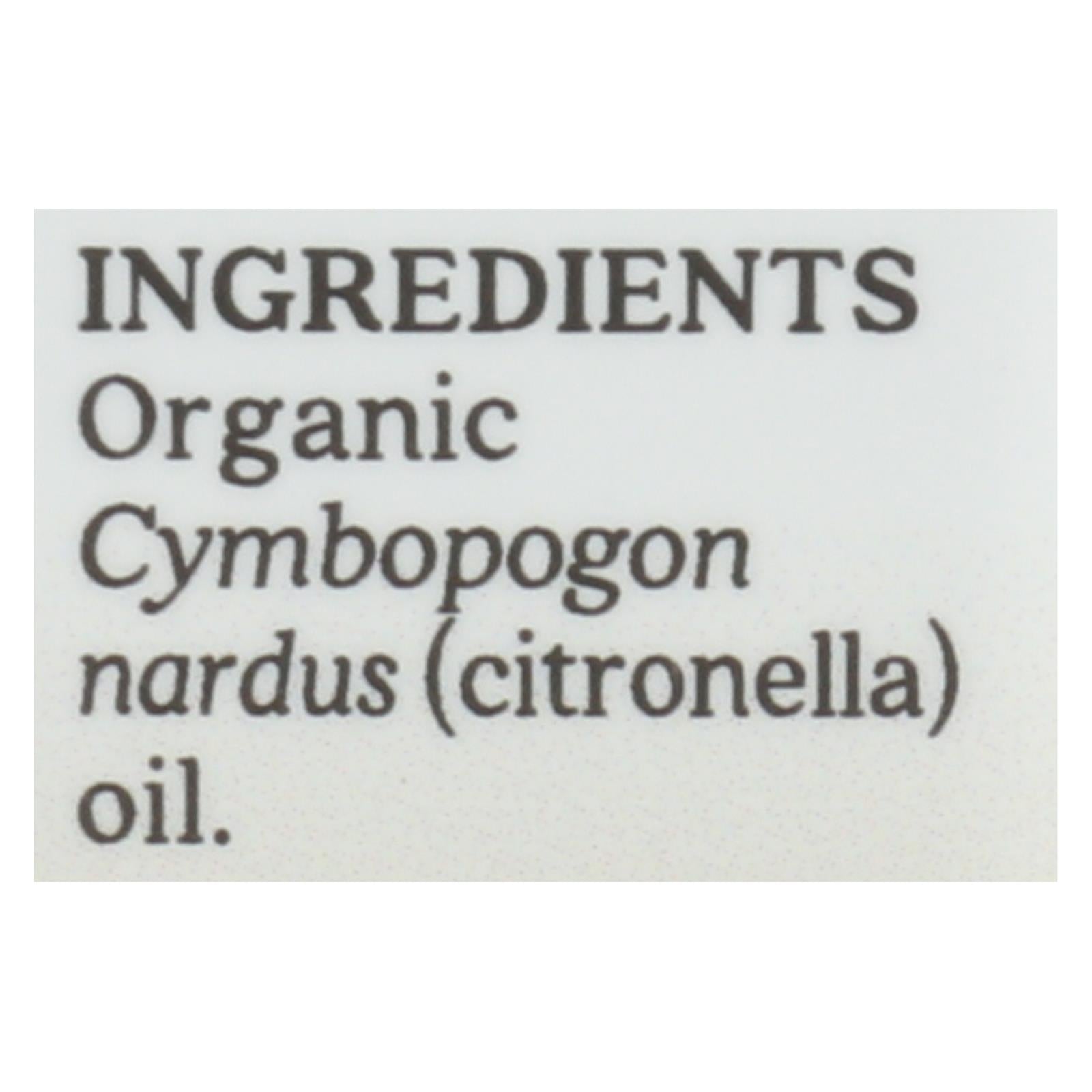 Aura Cacia - Organic Essential Oil - Citronella - .25 Oz