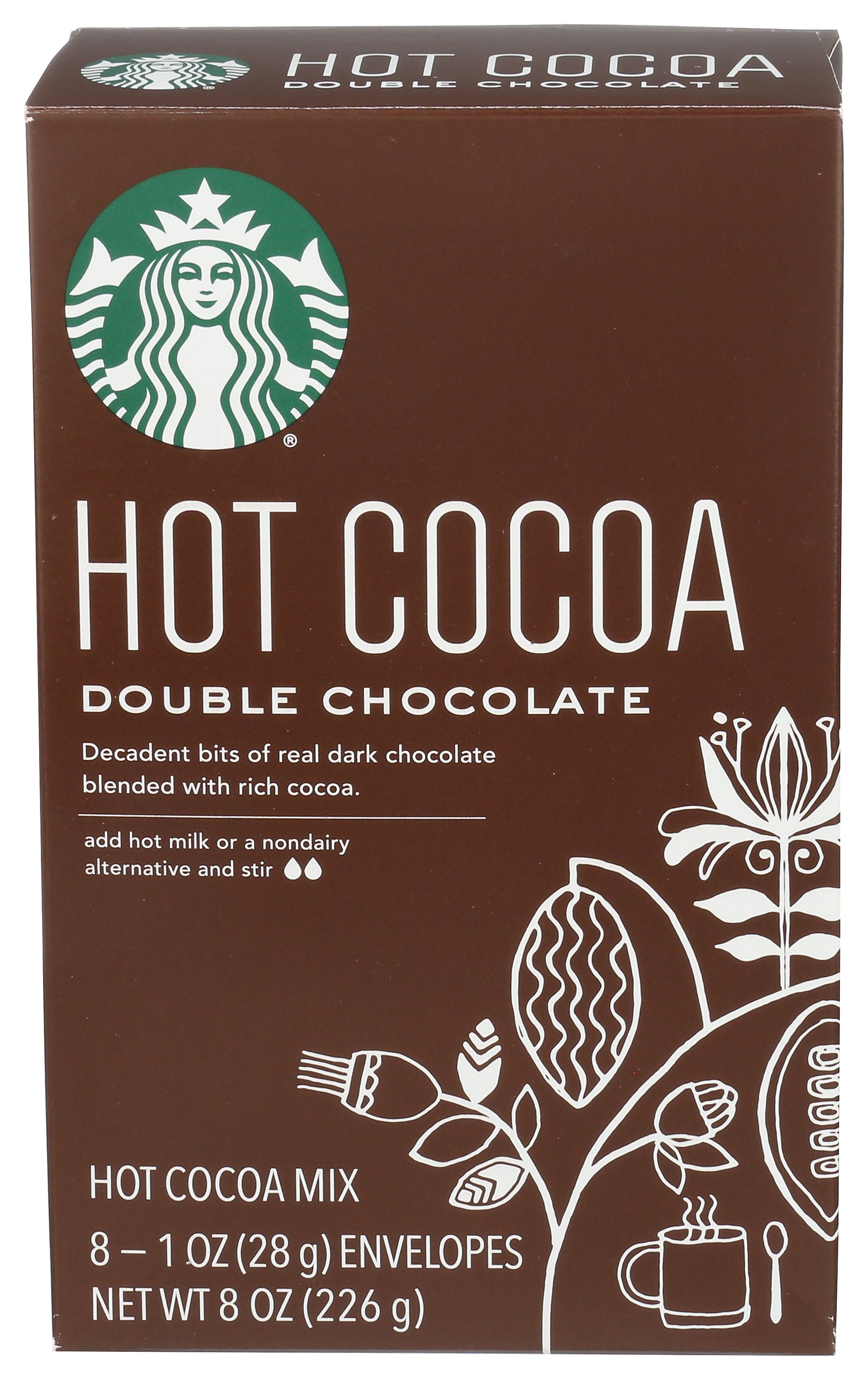 STARBUCKS COCOA HOT DBL CHOC BOX 8PC - Case of 6