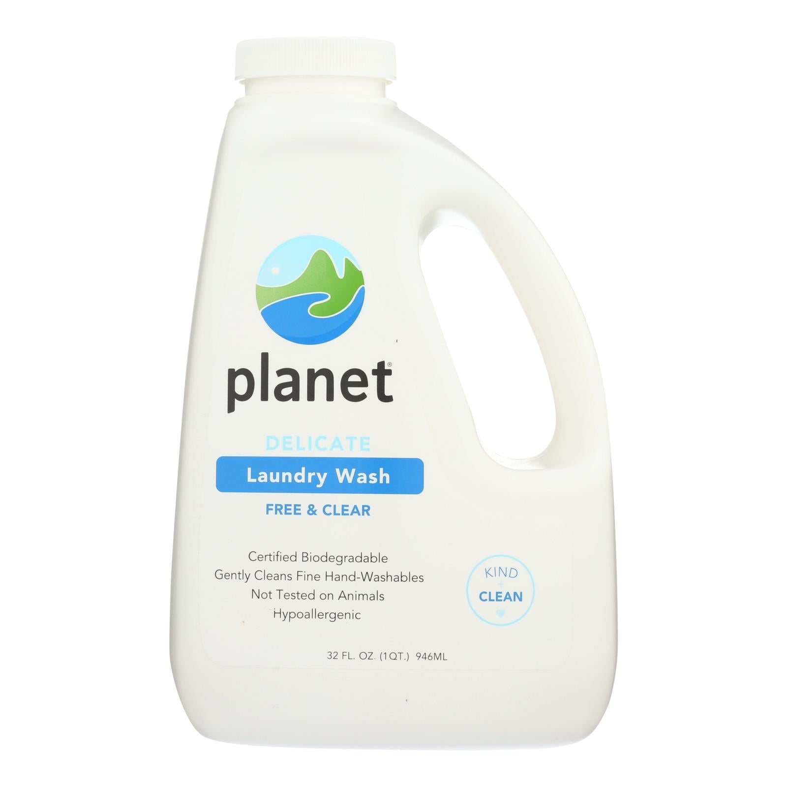 Planet - Delicate Laundry Wash - Free and Clear - Case of 8 - 32 fl oz.