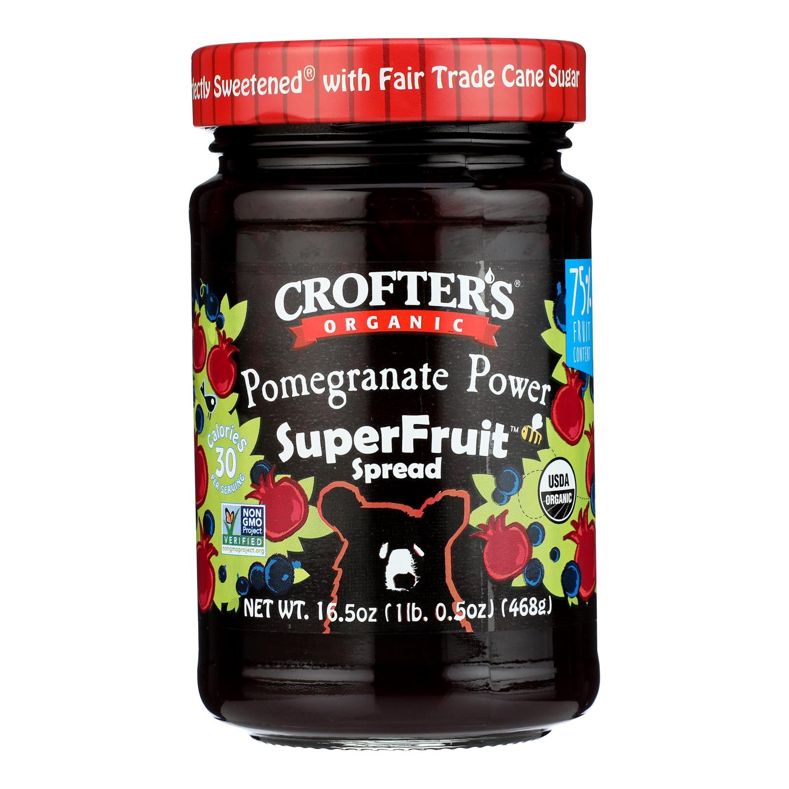 Crofters - Prem Sprd Pomegranate - Case of 6 - 16.5 OZ