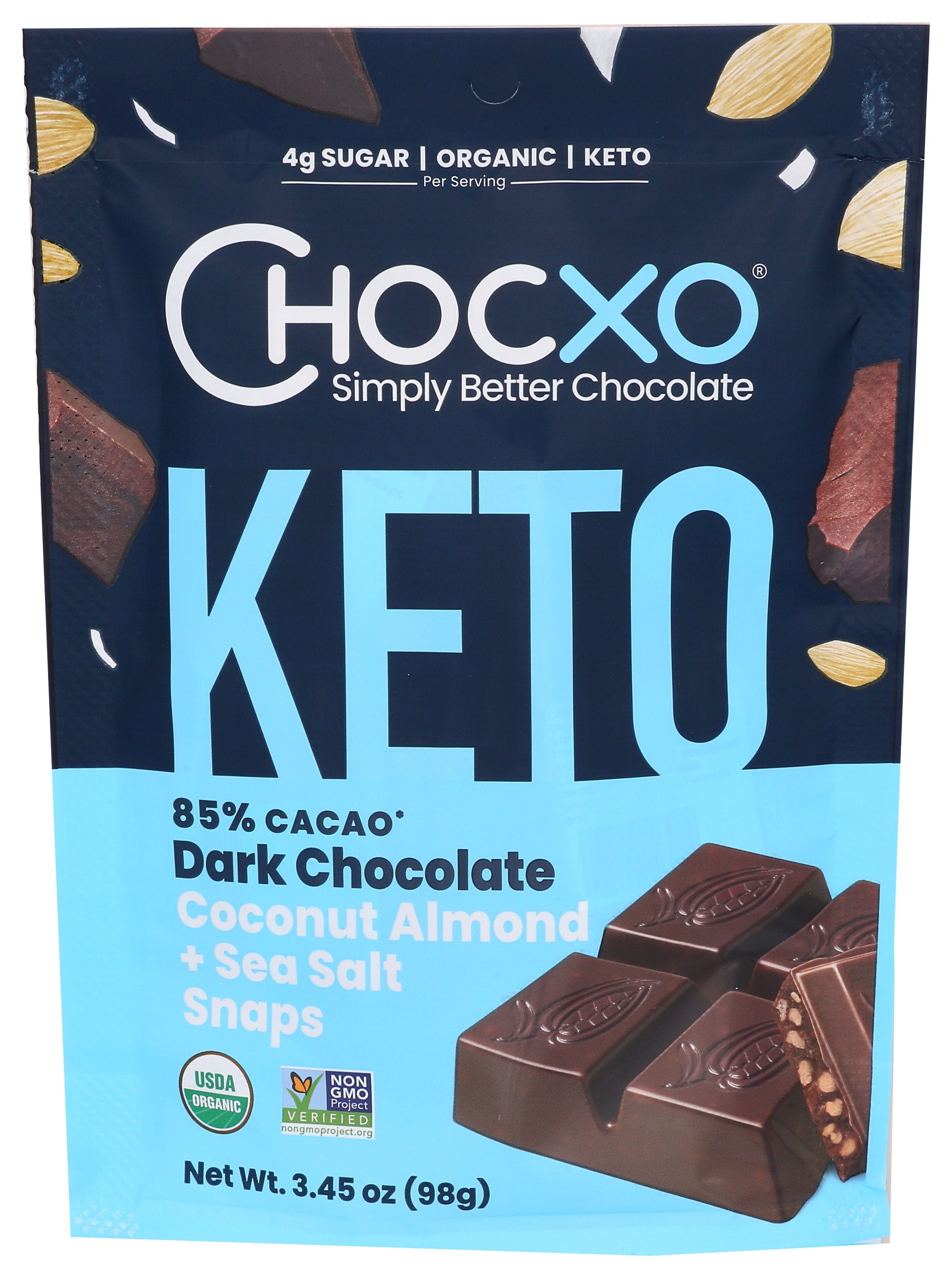 CHOCXO SNAP CHOC CCNUT ALMD SSLT - Case of 6