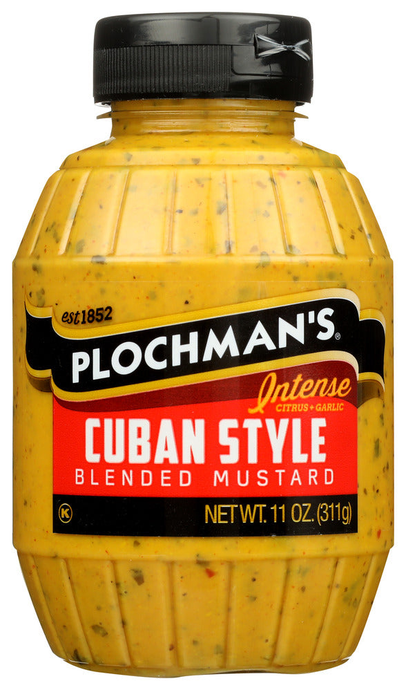 Plochman’s Yellow Mustard Cuban - Case of 6 - 11 oz