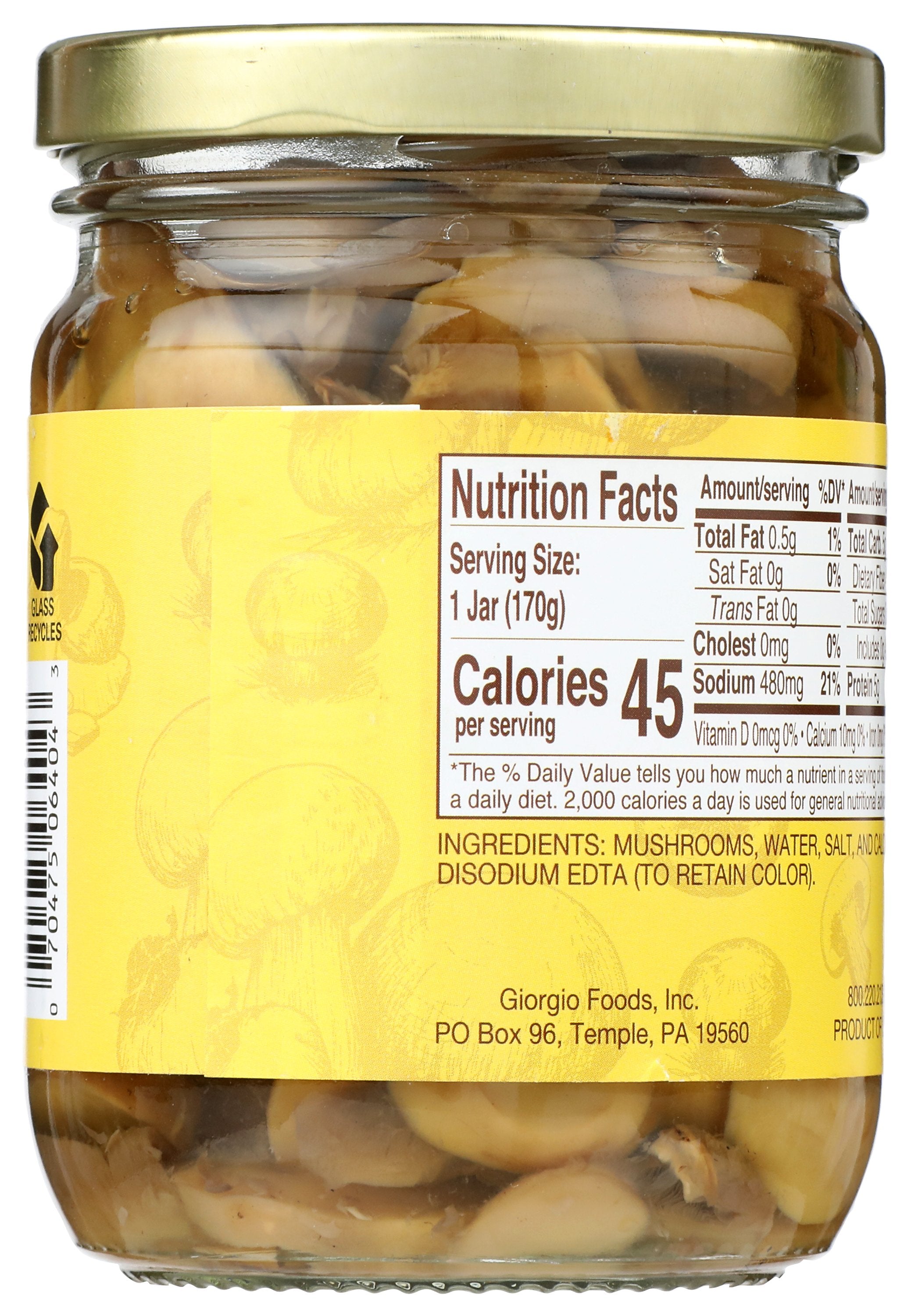 GIORGIO MUSHROOM SLCD GLASS - Case of 12