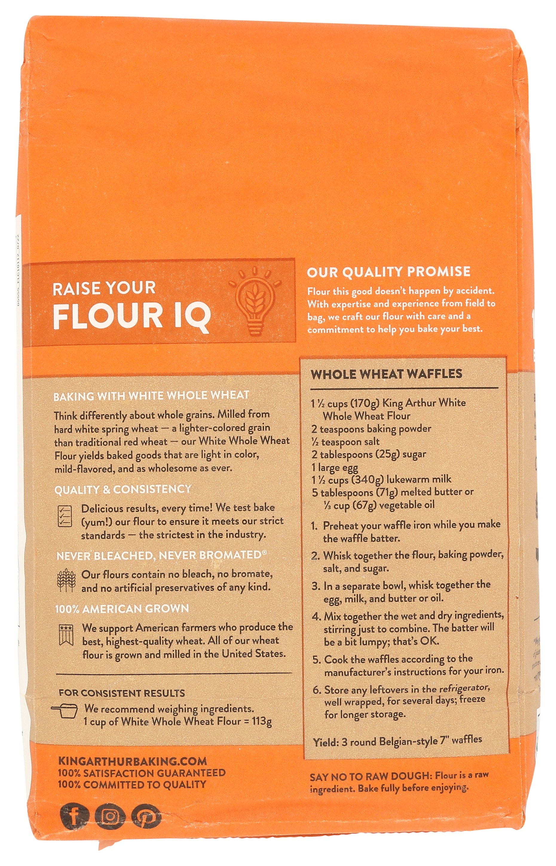 KING ARTHUR FLOUR WHL WHT WHITE - Case of 8