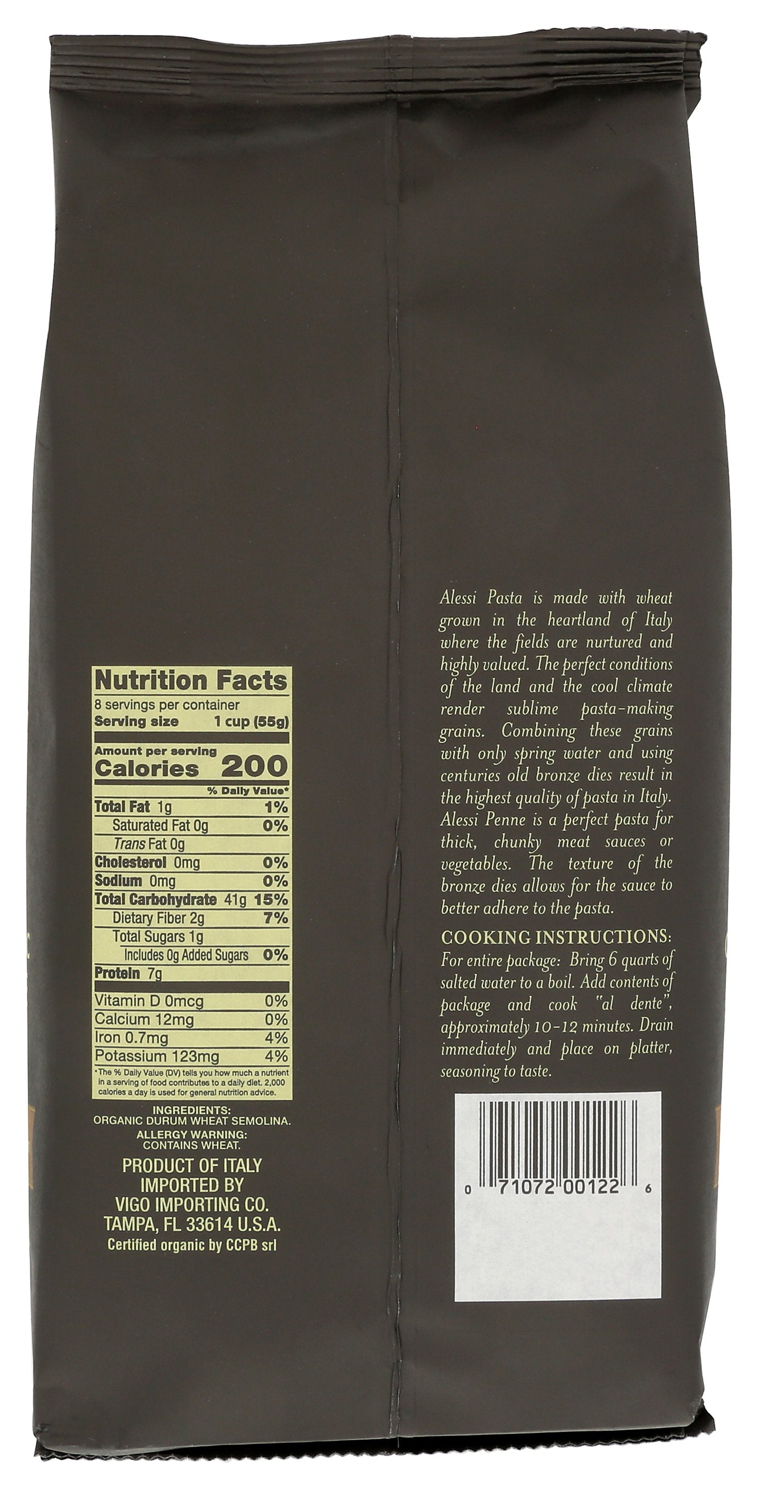 ALESSI PASTA PENNE ORG - Case of 6