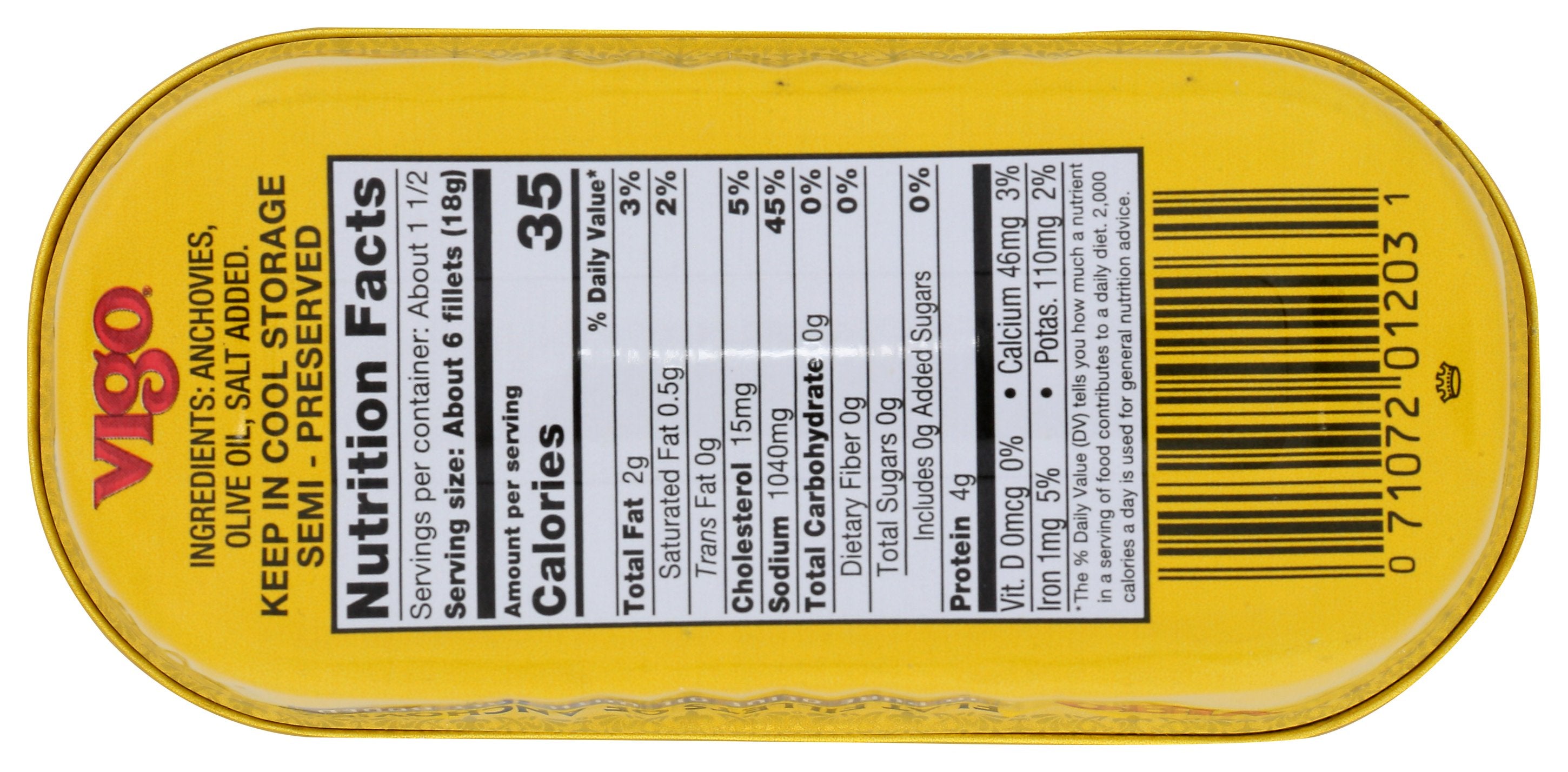 VIGO ANCHOVY FLAT - Case of 25