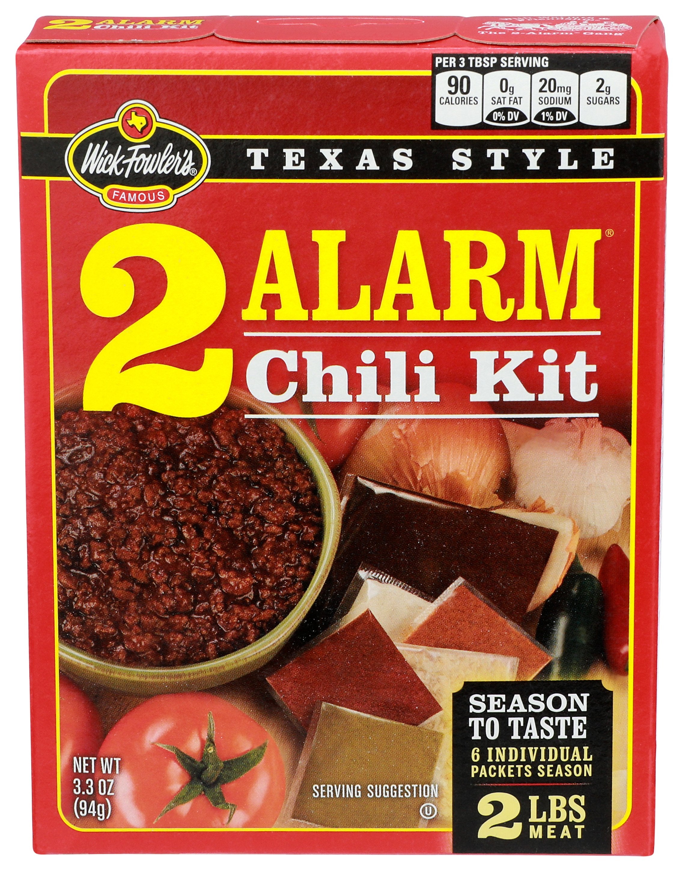 WICK FOWLERS CHILI KIT 2ALARM - Case of 8