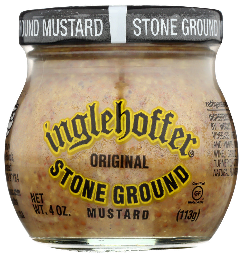 Inglehoffer Stone Ground Mustard Original - Case of 12 - 4 oz
