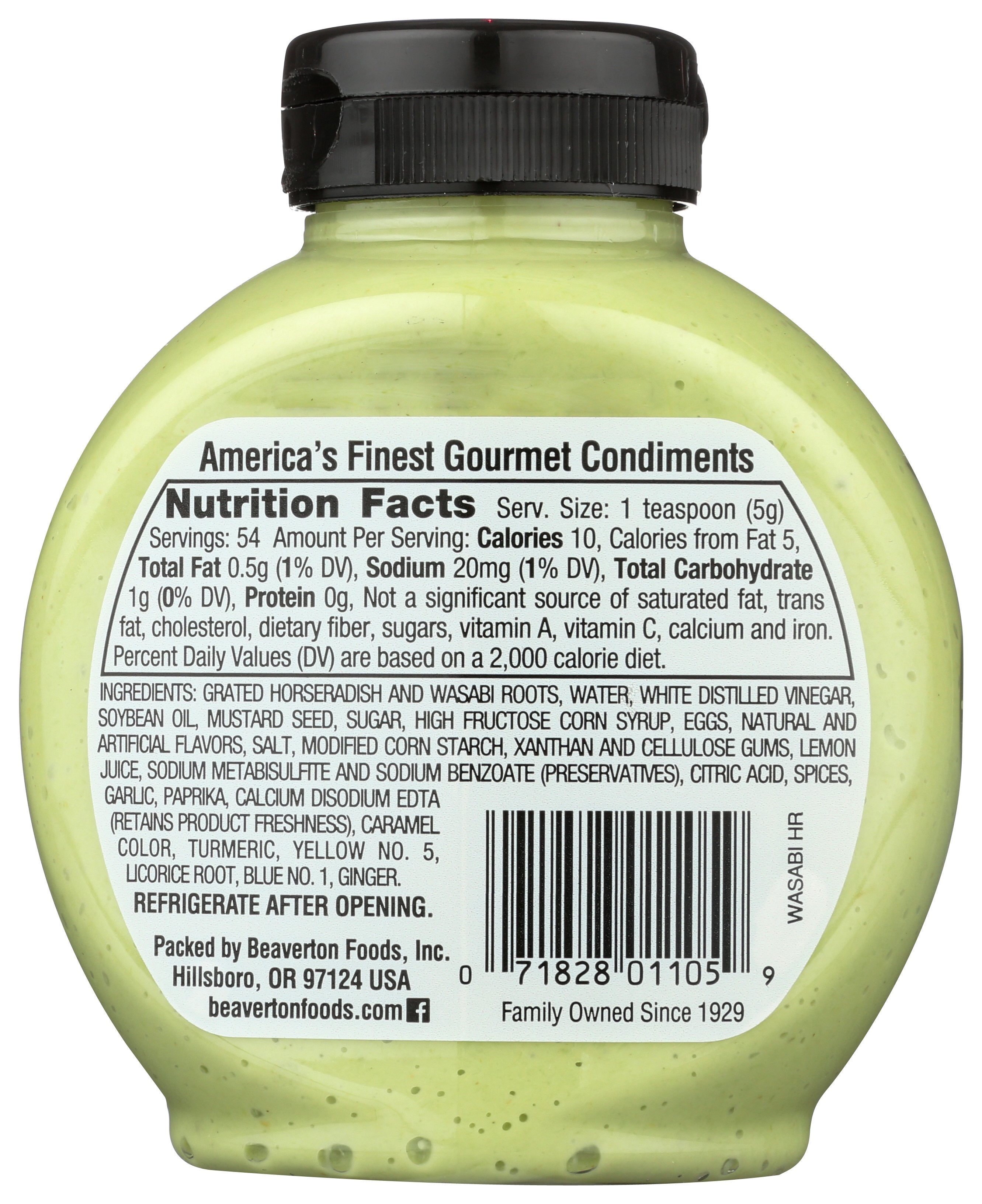 INGLEHOFFER HORSERADISH SQZ WASABI - Case of 6