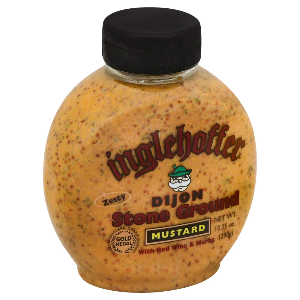 Inglehoffer Dijon Mustard Stone Ground - Case of 6 - 10.25 oz