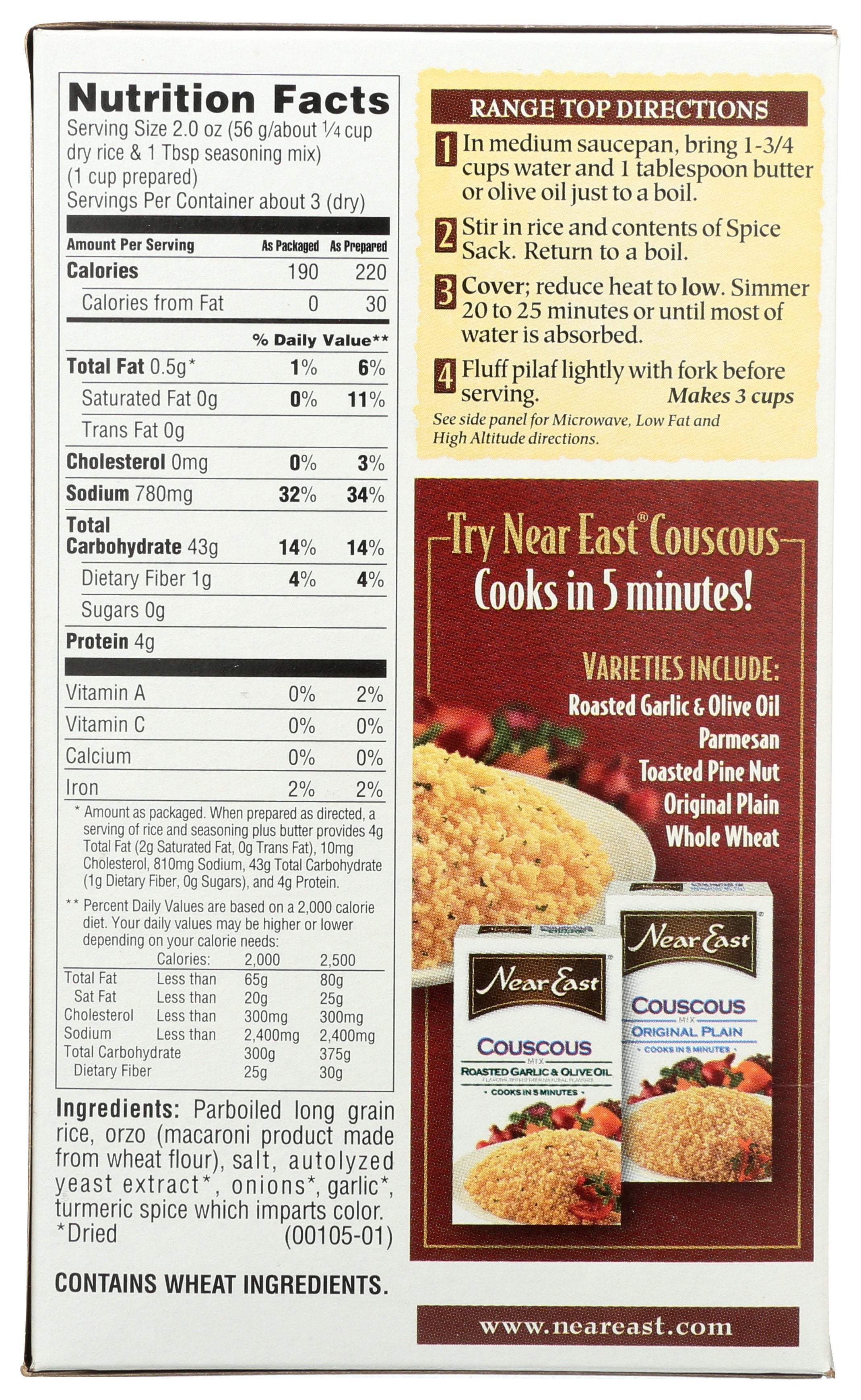 NEAR EAST RICE MIX PILAF ORIGINAL