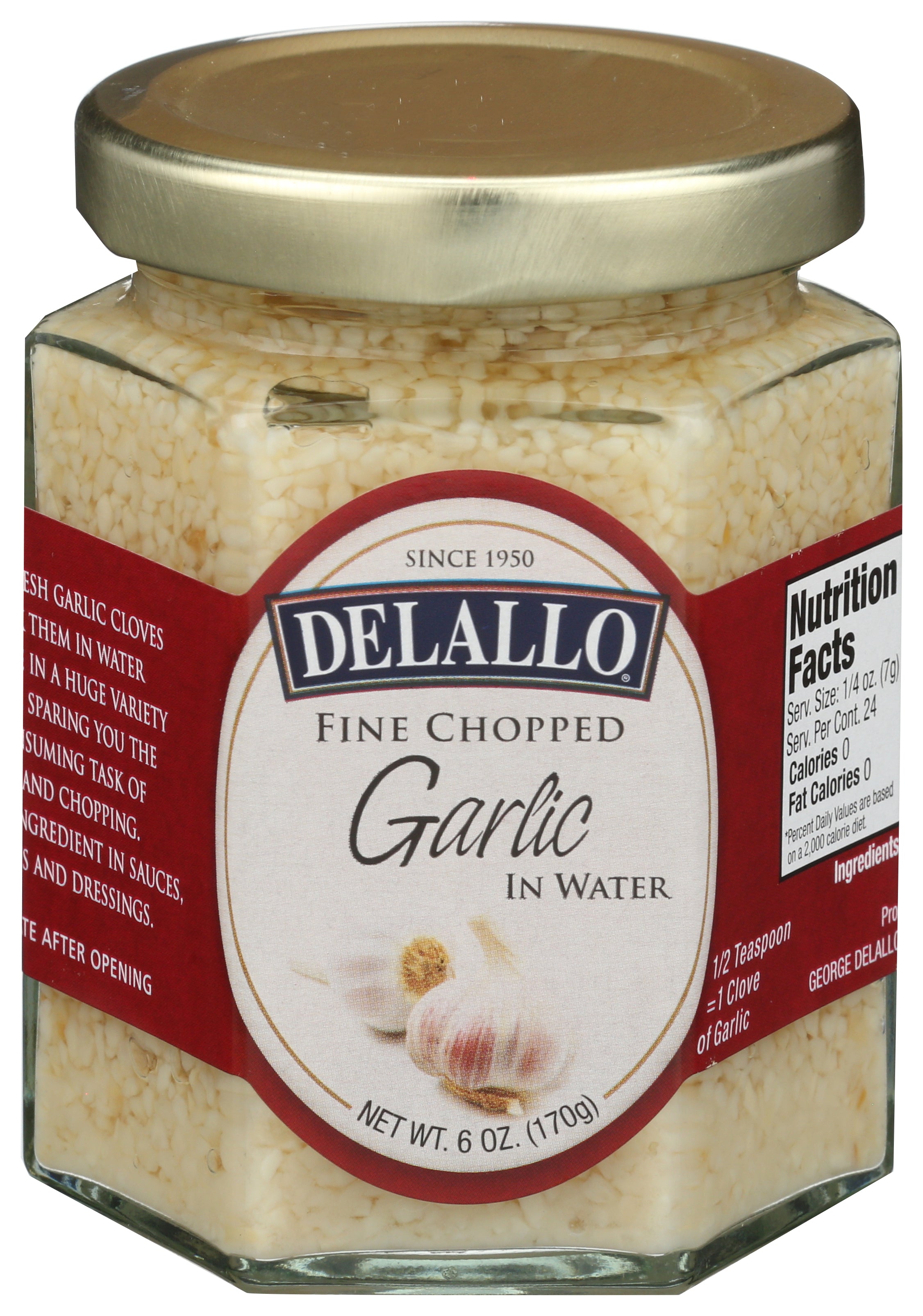 FINE CHOPPED GARLIC WATER - Case of 12