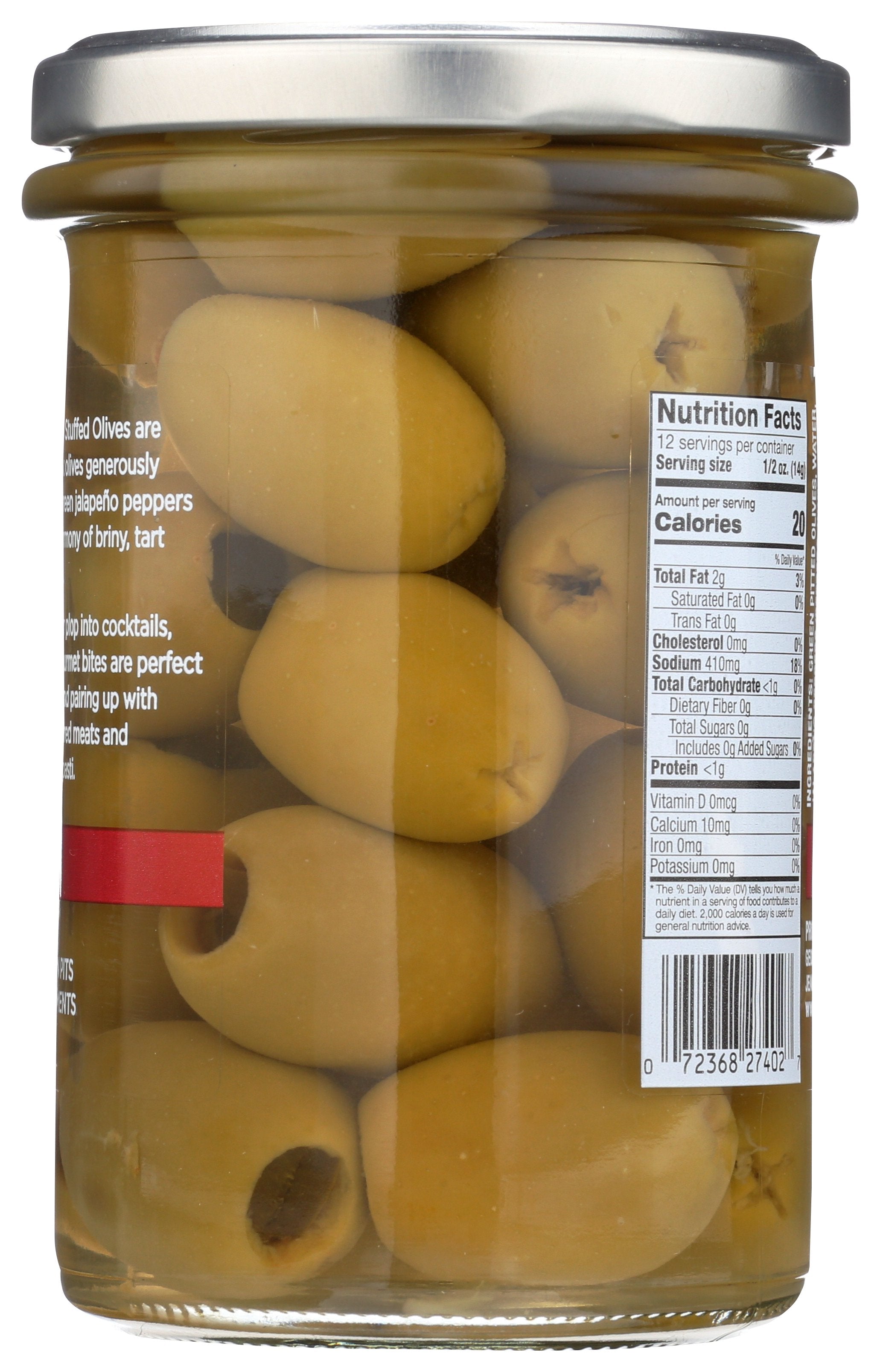 DELALLO OLIVE JALAPENO STUFFED - Case of 6