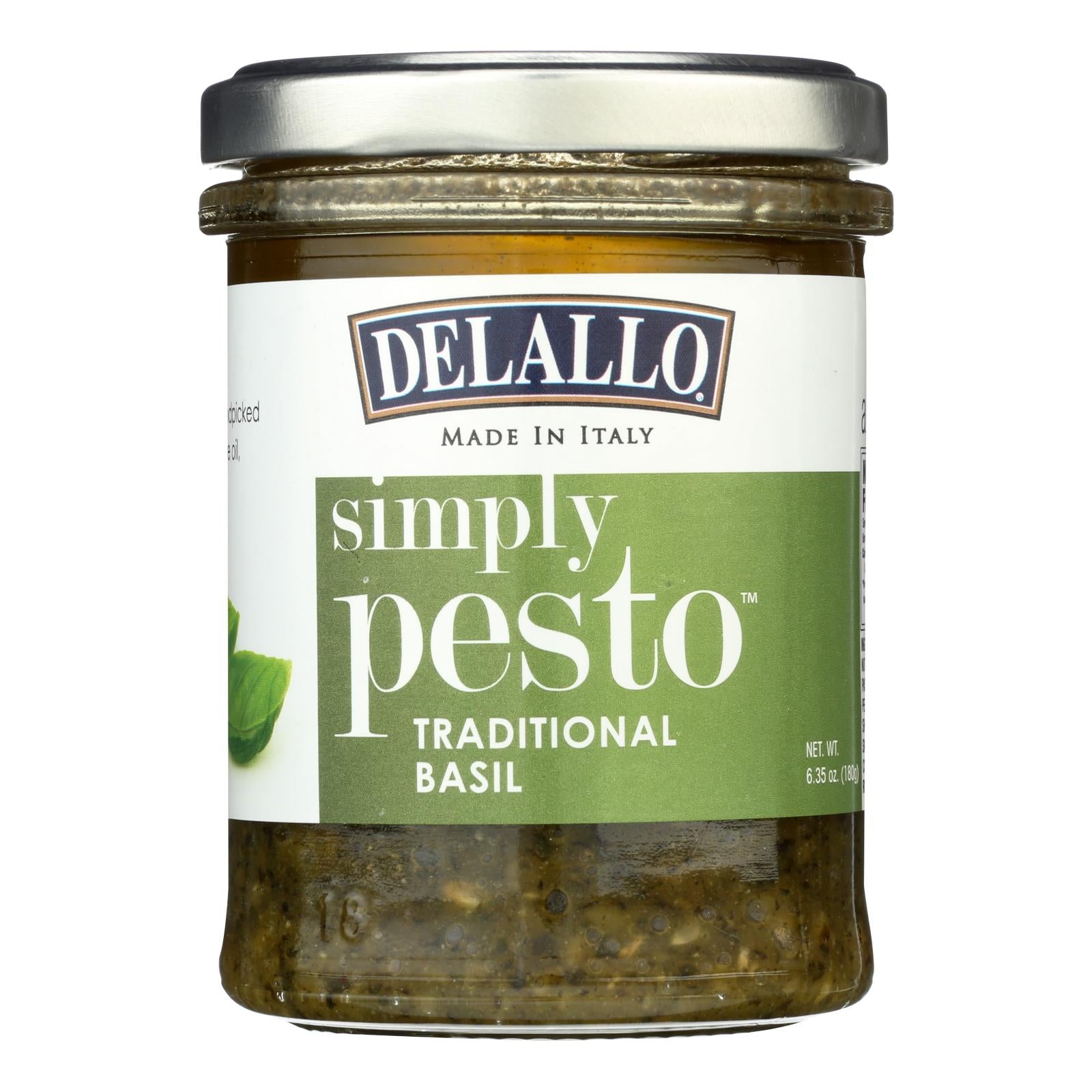 Delallo - Simply Pesto Traditional Basil Sauce - Case of 12 - 6.35 oz.