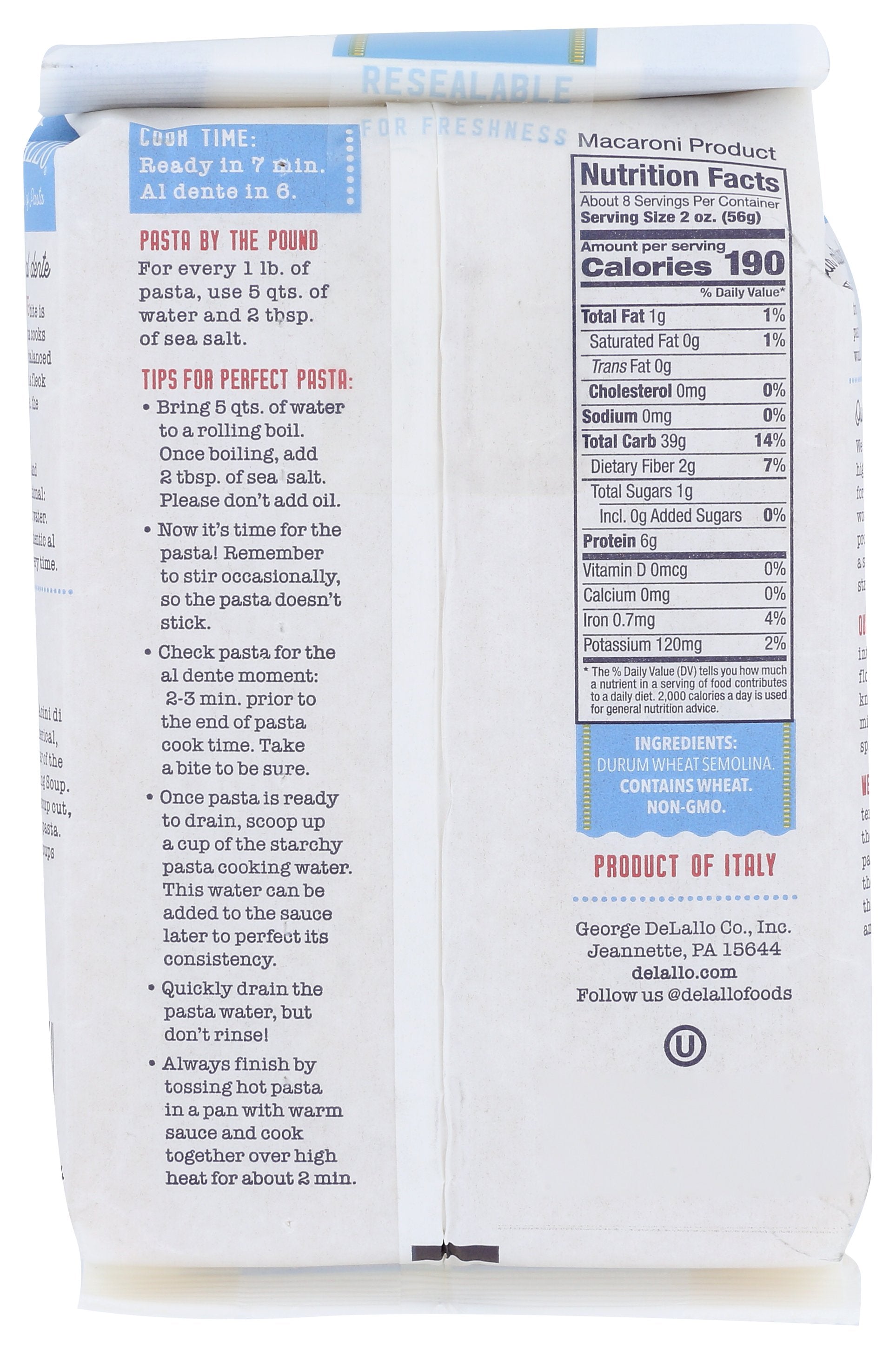 DELALLO ACINI DI PEPE #70 - Case of 12