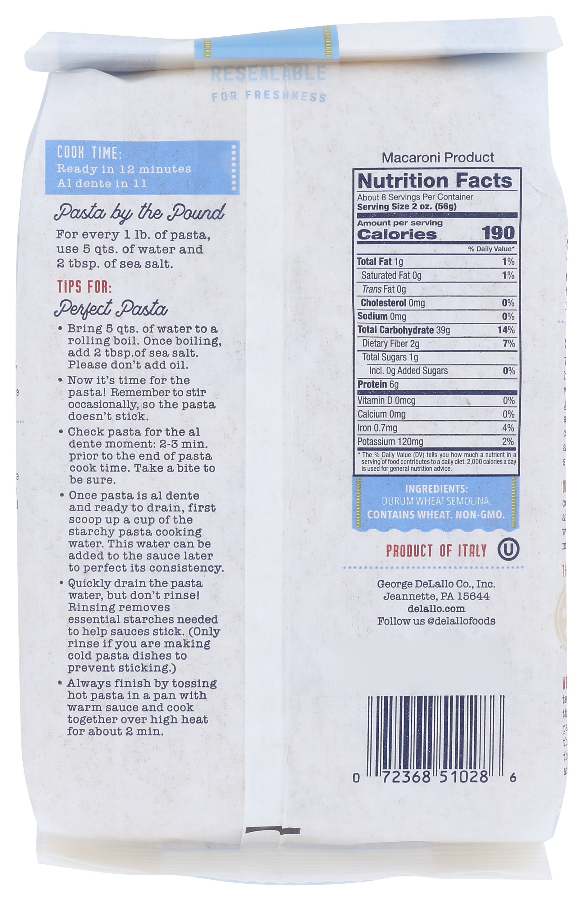 DELALLO ORECCHIETTE #92 - Case of 8