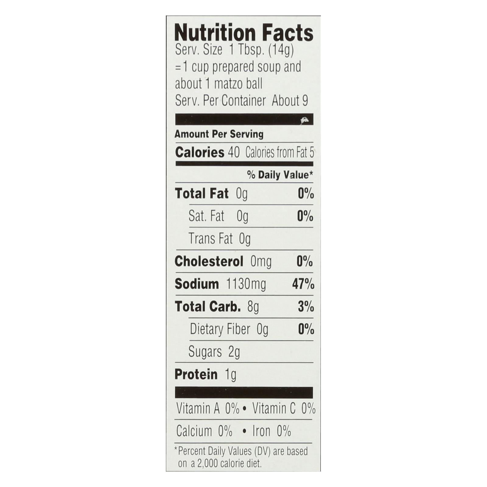 Manischewitz - Matzo Ball And Soup Mix - Case Of 24 - 4.5 Oz.