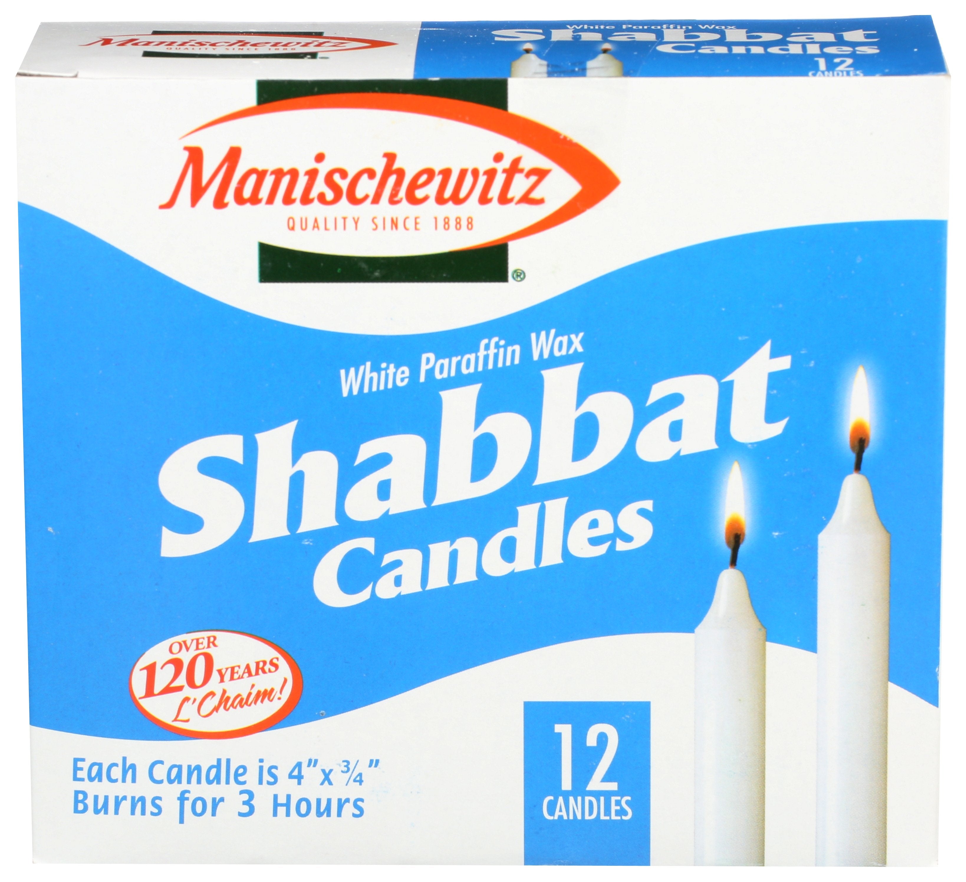 MANISCHEWITZ CANDLE SHABBAT - Case of 24