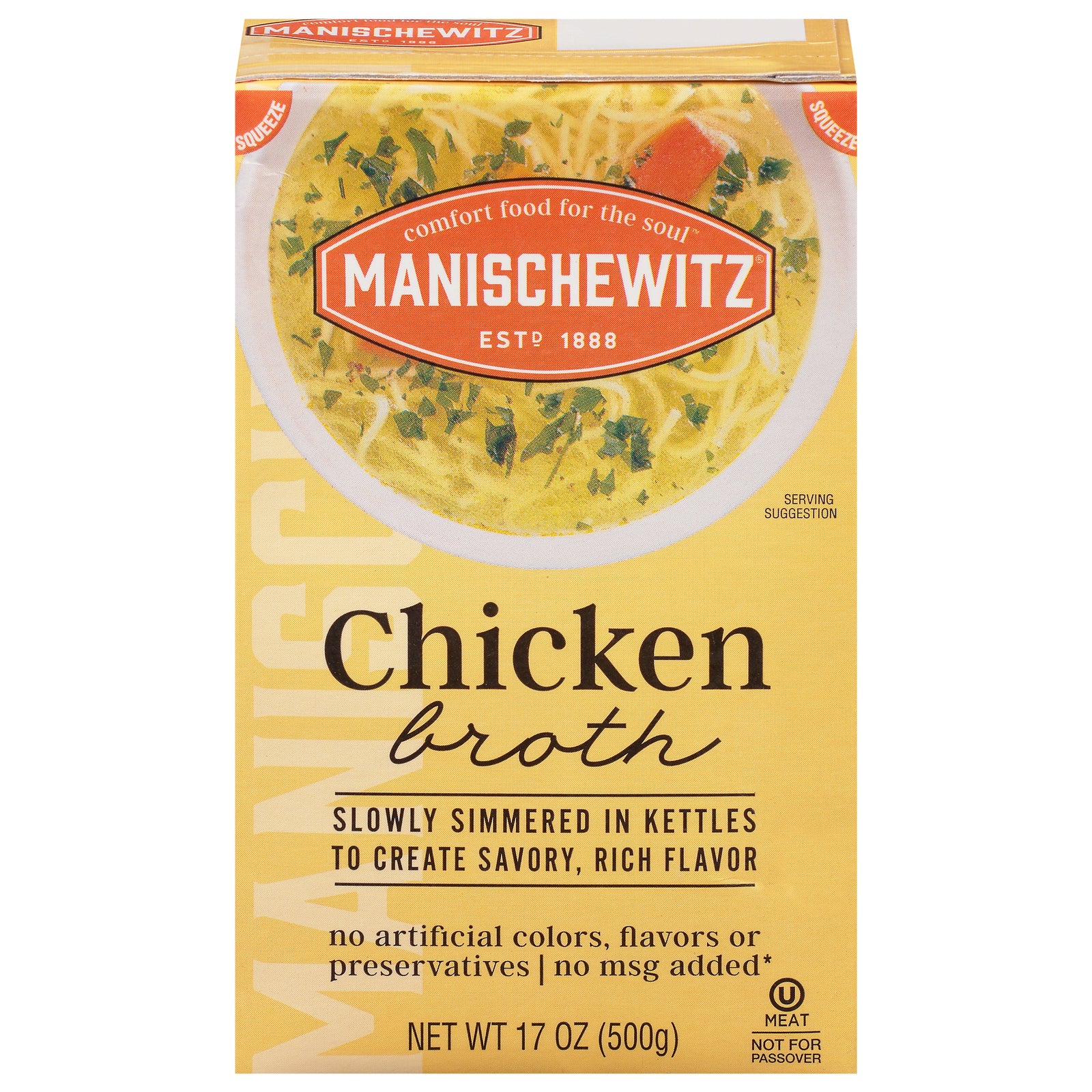 Manischewitz - Broth Chicken Aseptic - CS of 12-17 FZ