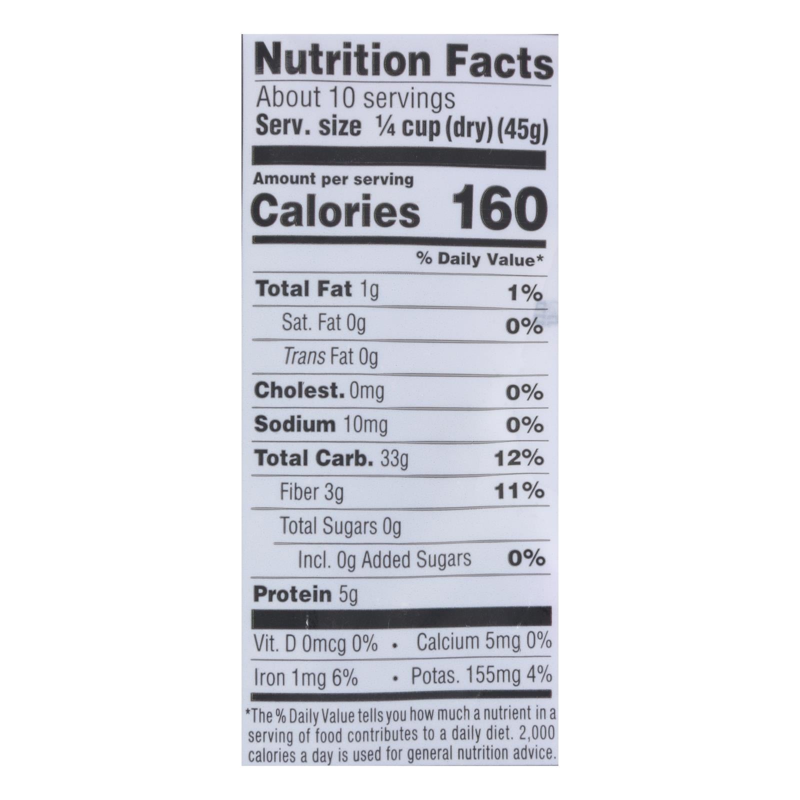 Lundberg Family Farms Organic Rice - Black Pearl - Case Of 6 - 1 Lb.