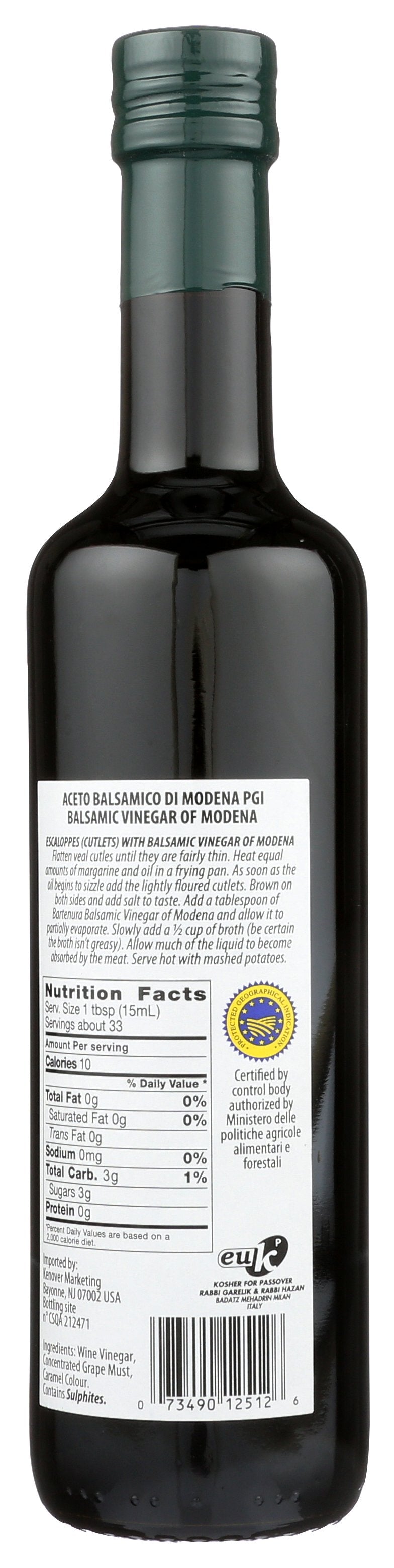 BARTENURA VINEGAR BALSAMIC - Case of 6