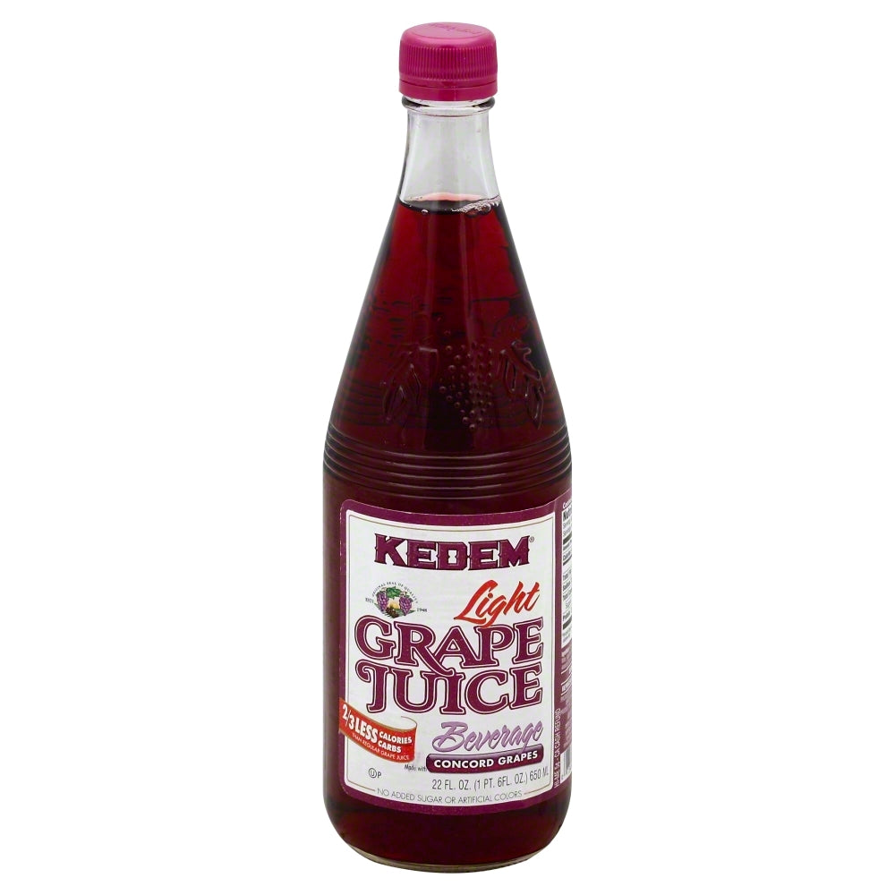 Kedem Juice Concord Lite Grape - Pack of 12 - 22 oz